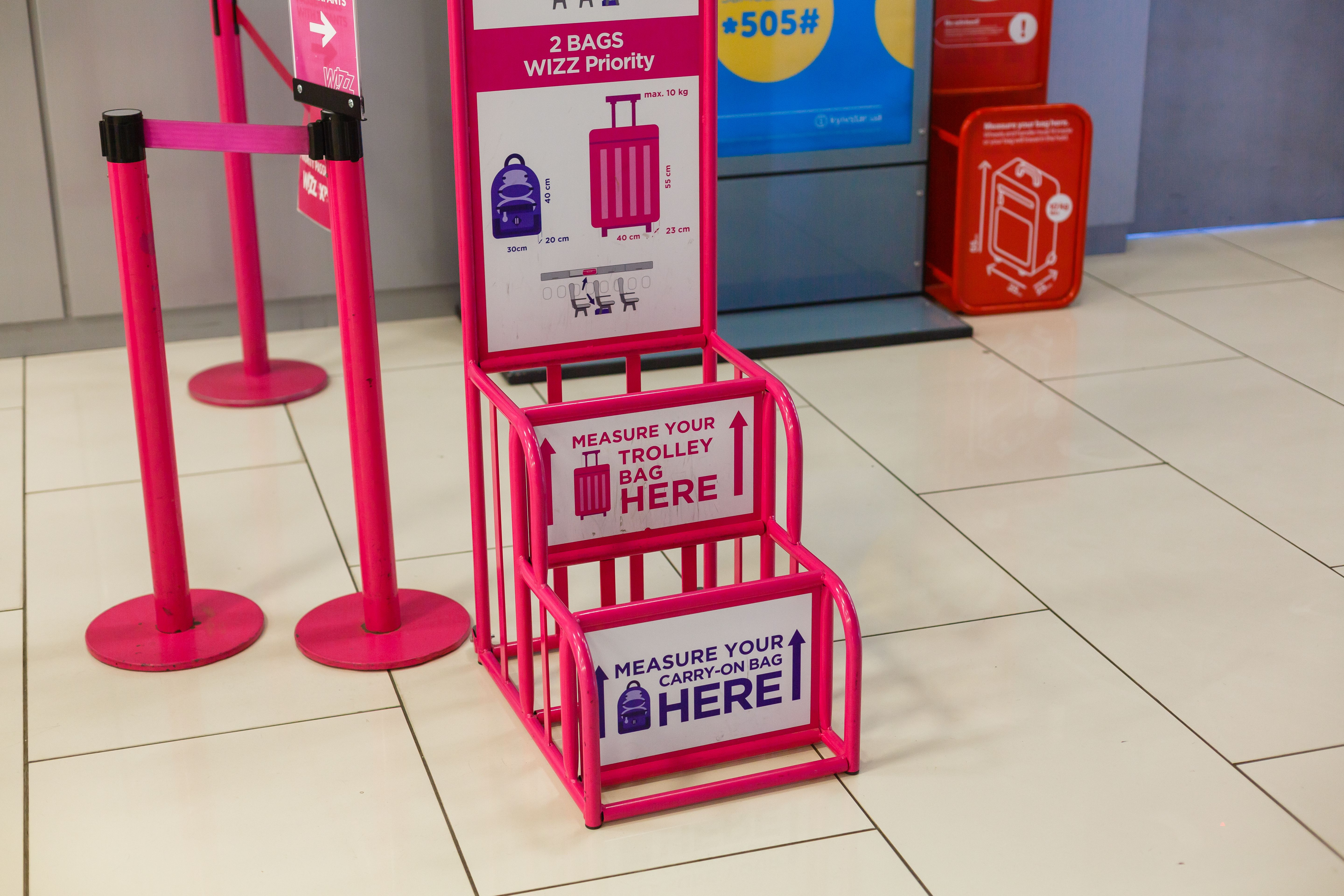 Wizz Air baggage measurement