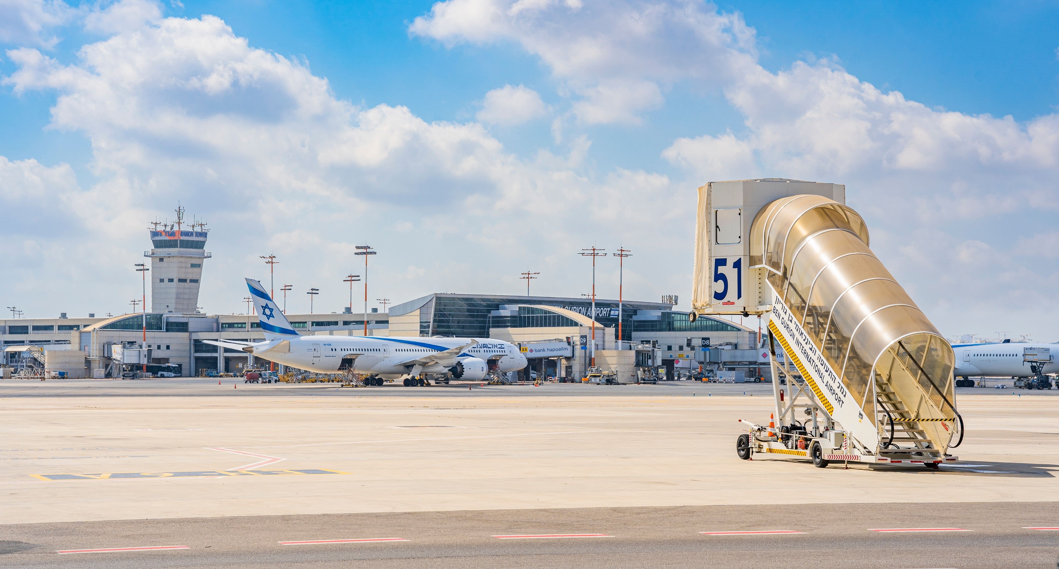 El Al Boeing 787 at Tel Aviv's Ben Gurion Airport