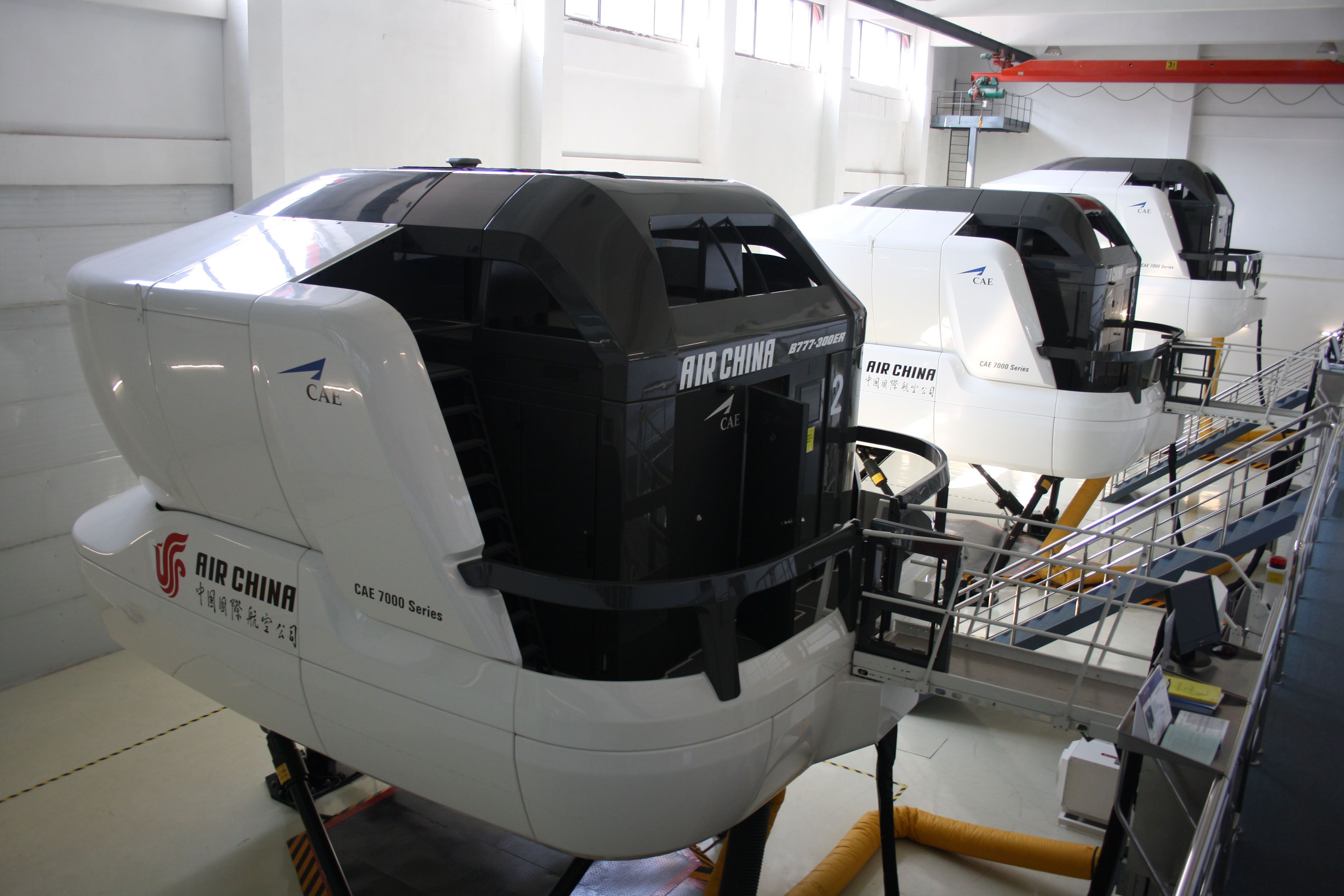 Air China 6-axis full-motion airline simulators.