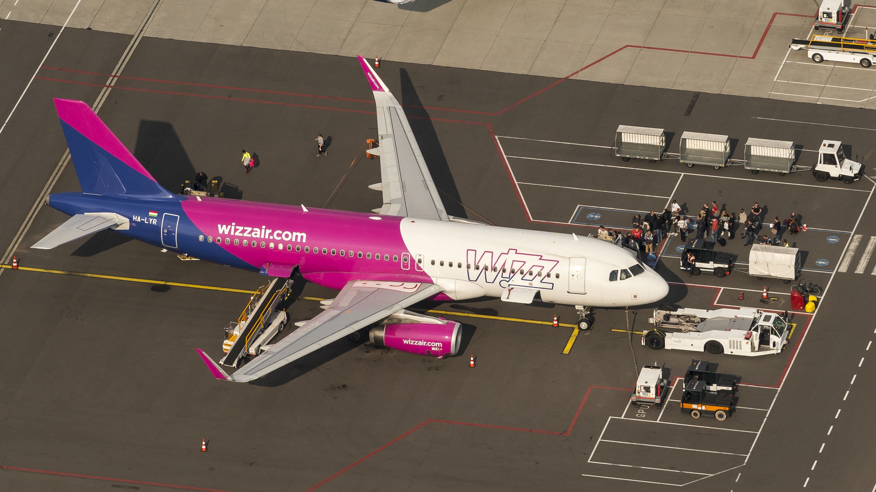 Wizz Air A320 at Eindhoven Airport