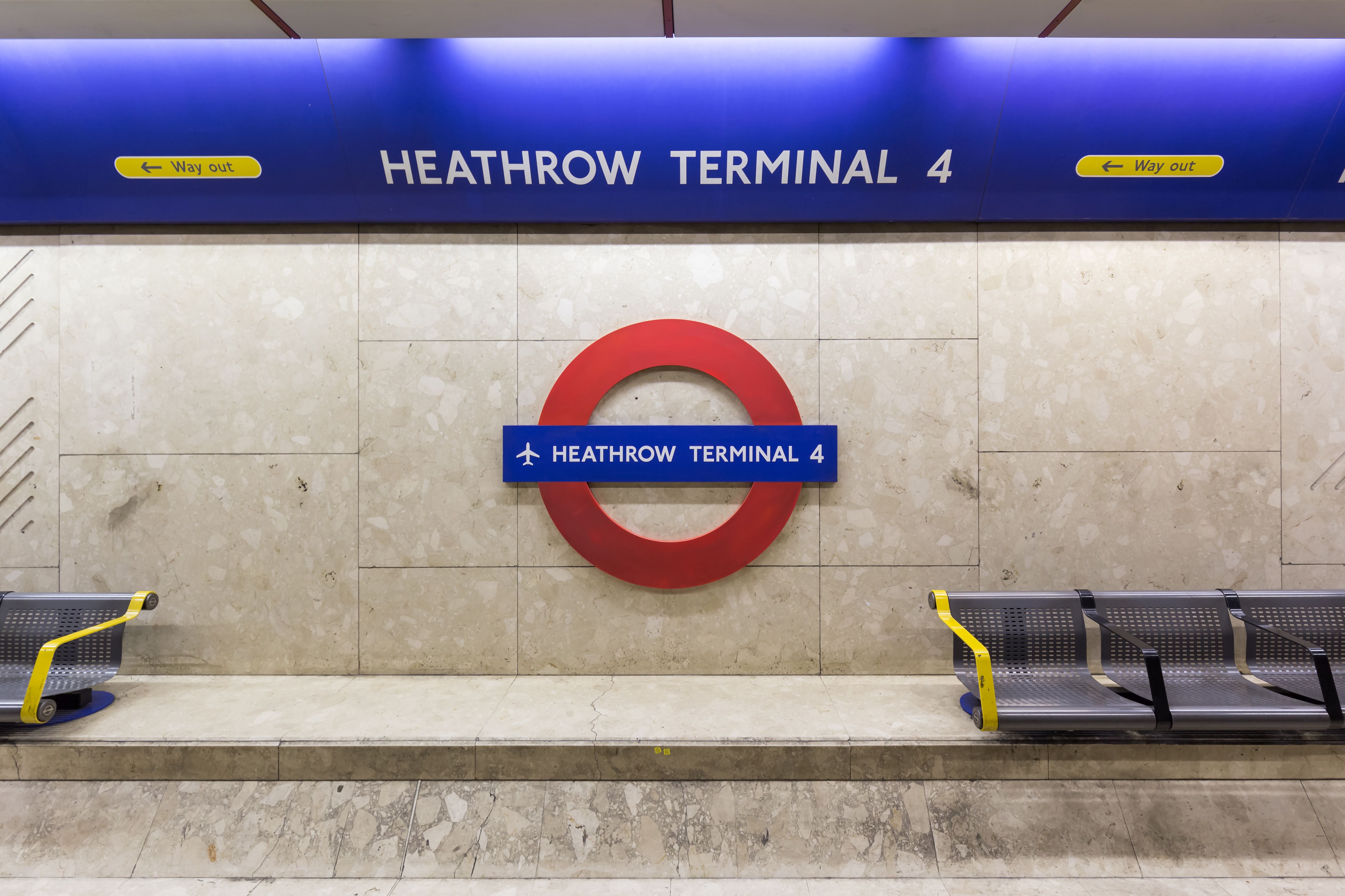 Heathrow Airport Terminal 4 Underground Station