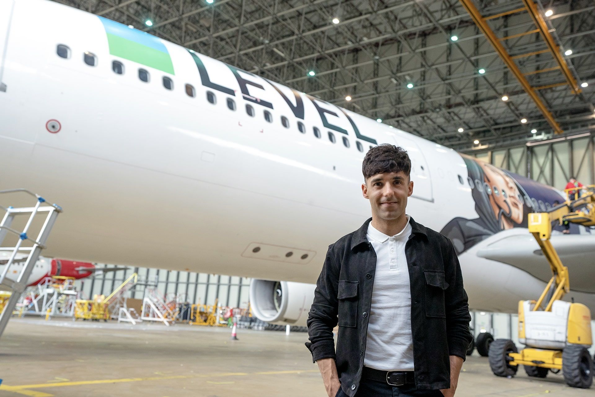 LEVEL Decorates Airbus A330 With Magician's Face To Fly To New York