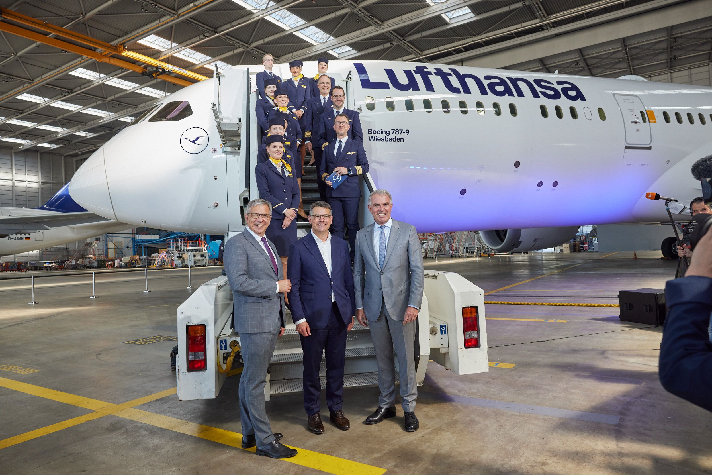 Lufthansa Boeing 787 Dreamliner ceremony