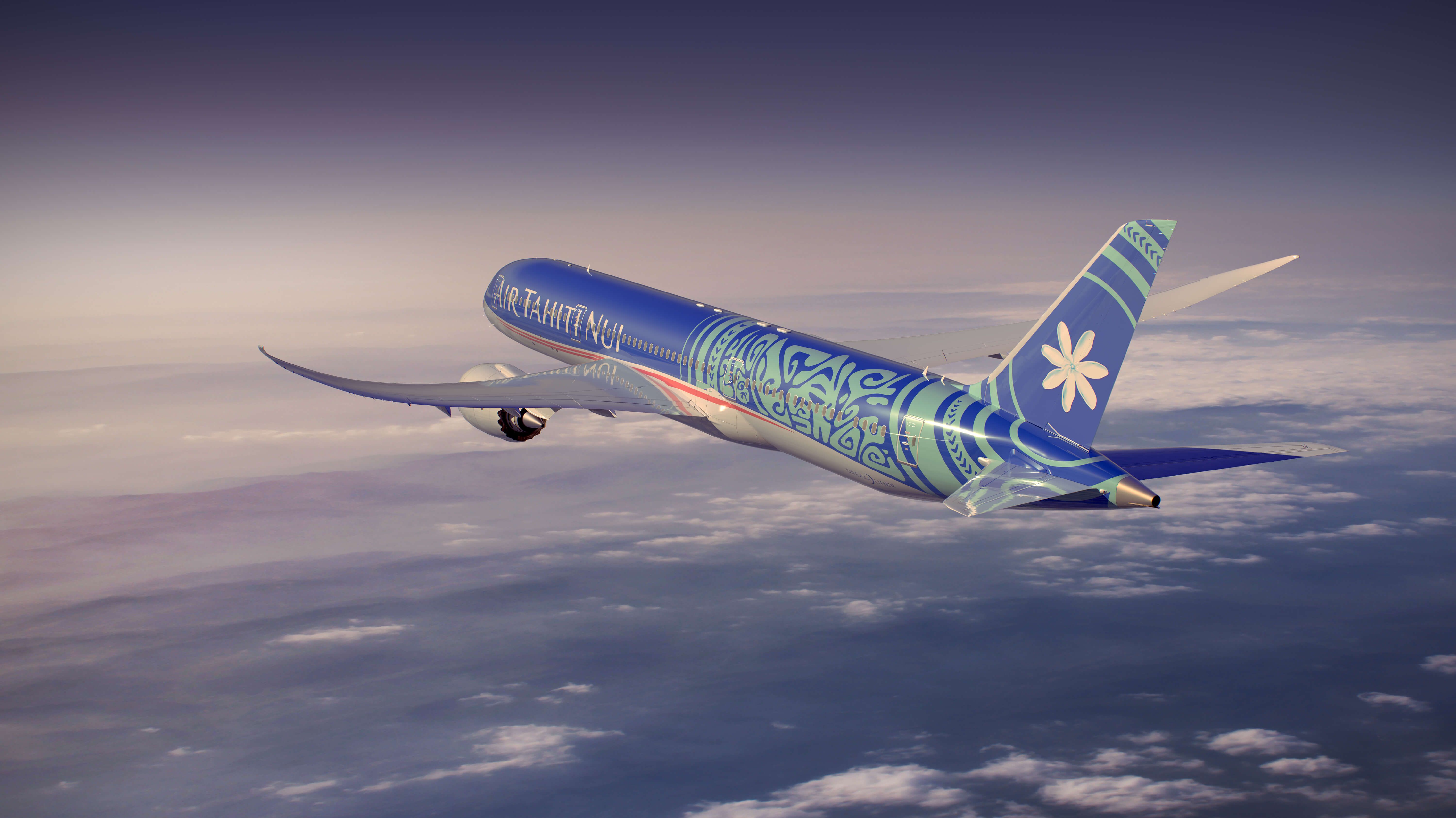 Air Tahiti Nui Dreamliner in the air