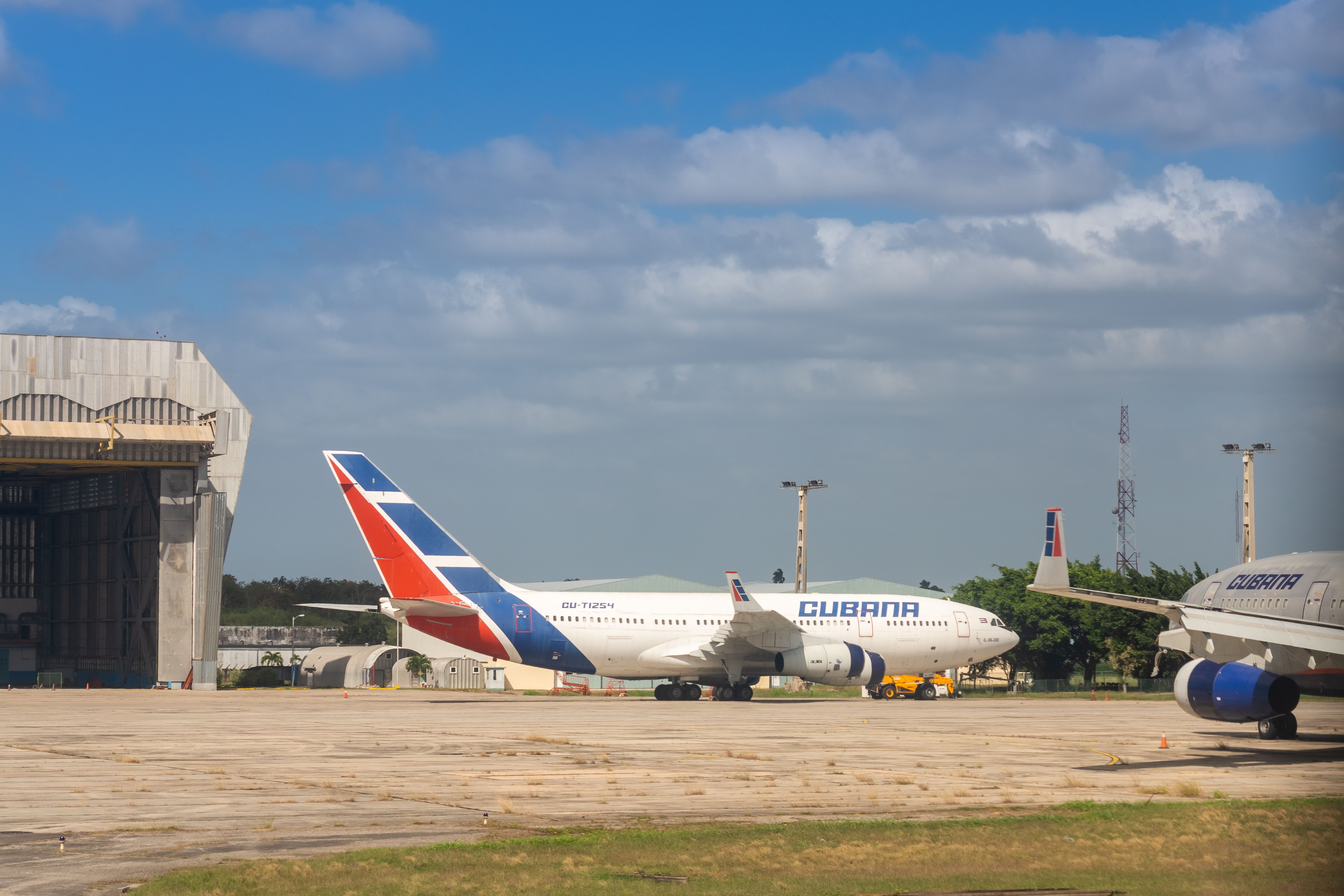 Cubana de Aviación planes parked at Havana International Airport