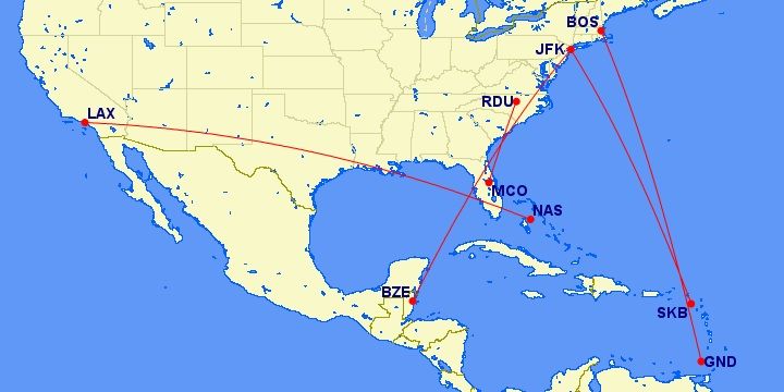 JetBlue's new routes