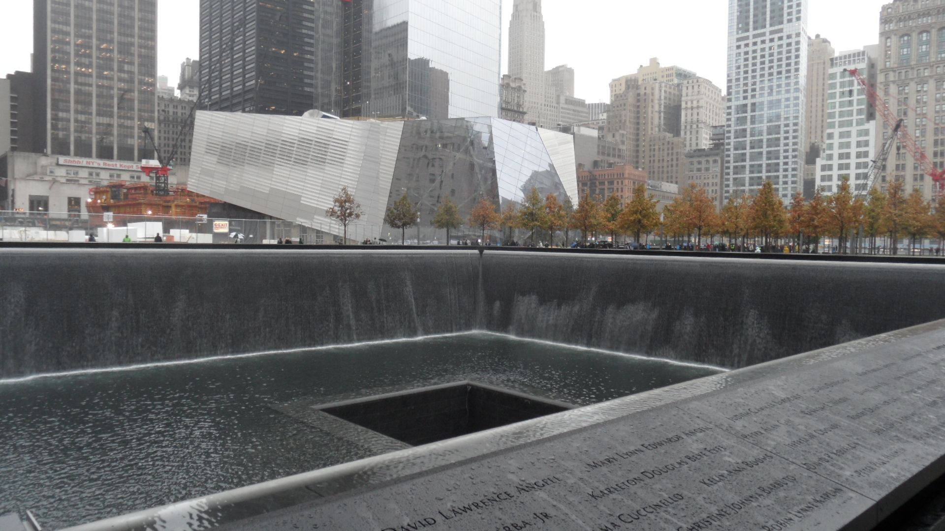 The National September 11th Memorial & museum at the original World Trade Center site.