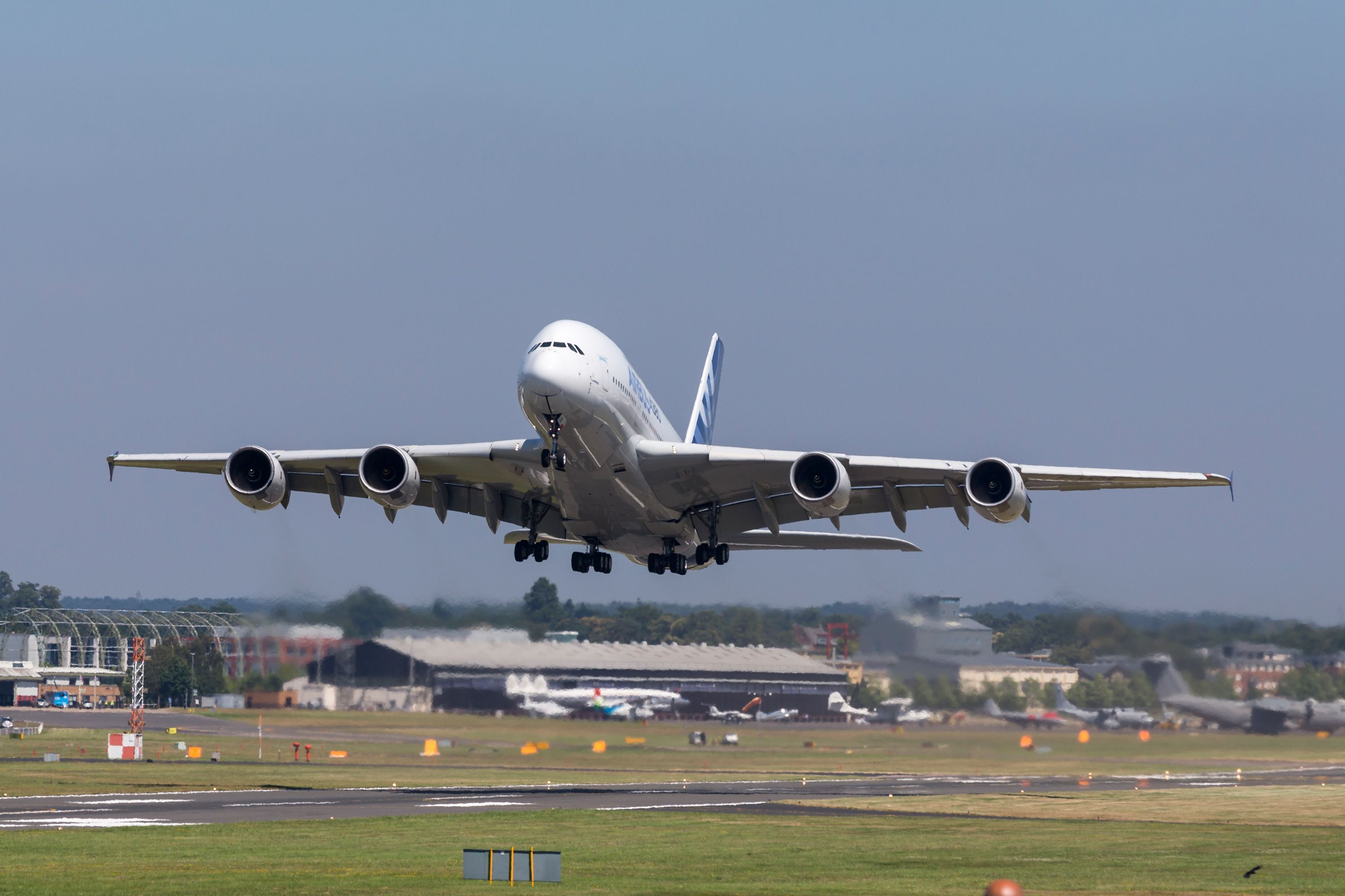 Airbus A380 Taking Off From Farnborough