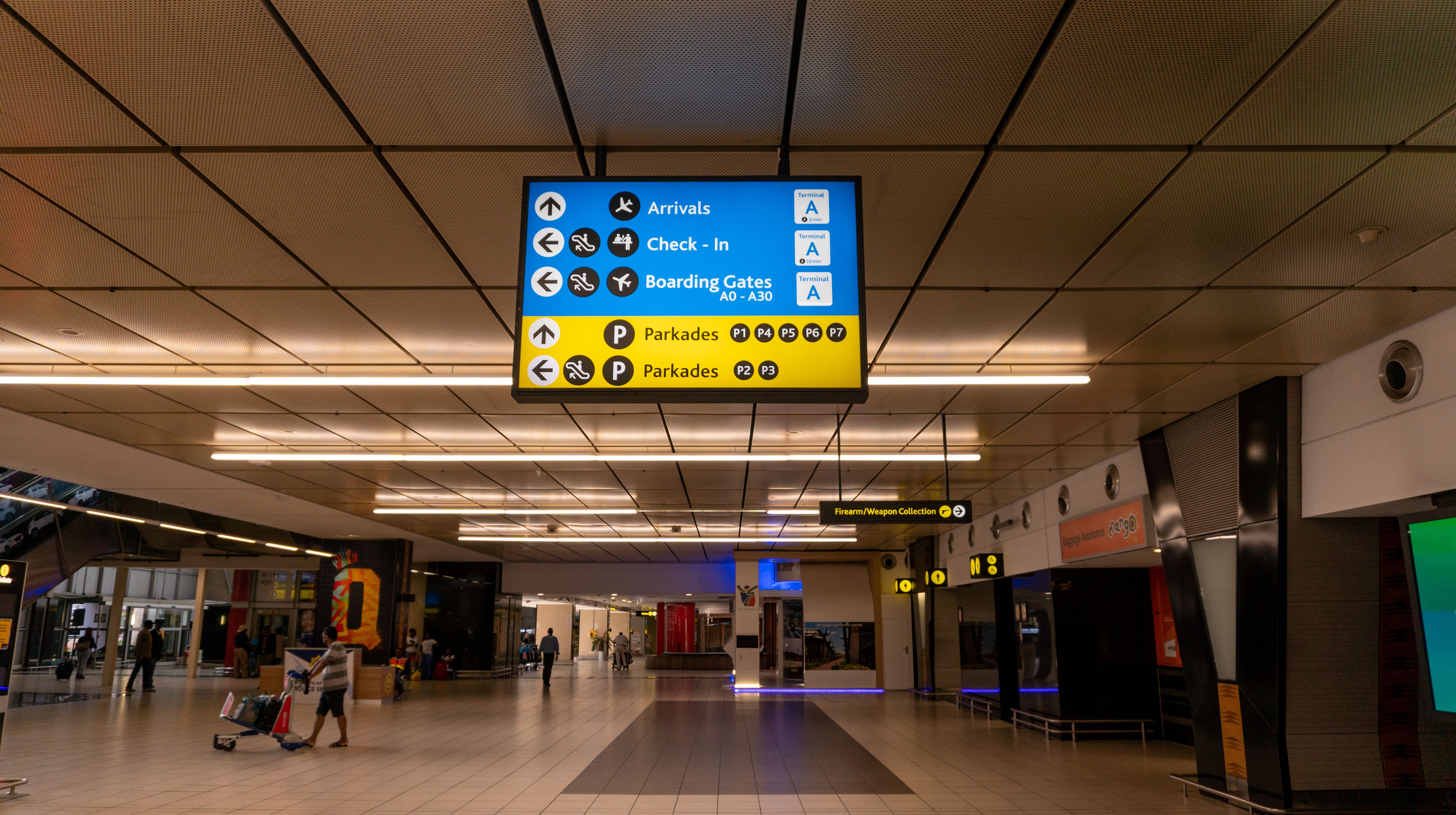 Johannesburg OR Tambo Airport terminal