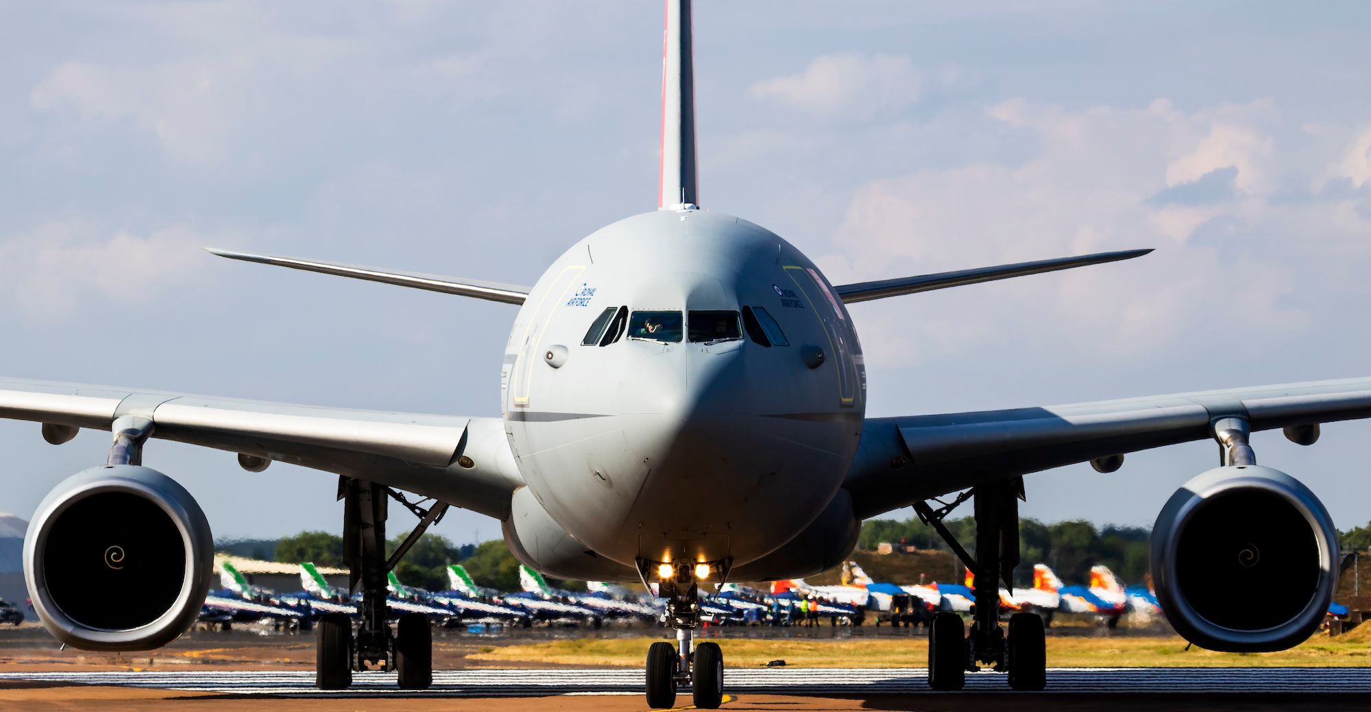 front view of a UK Airbus A330 MRTT