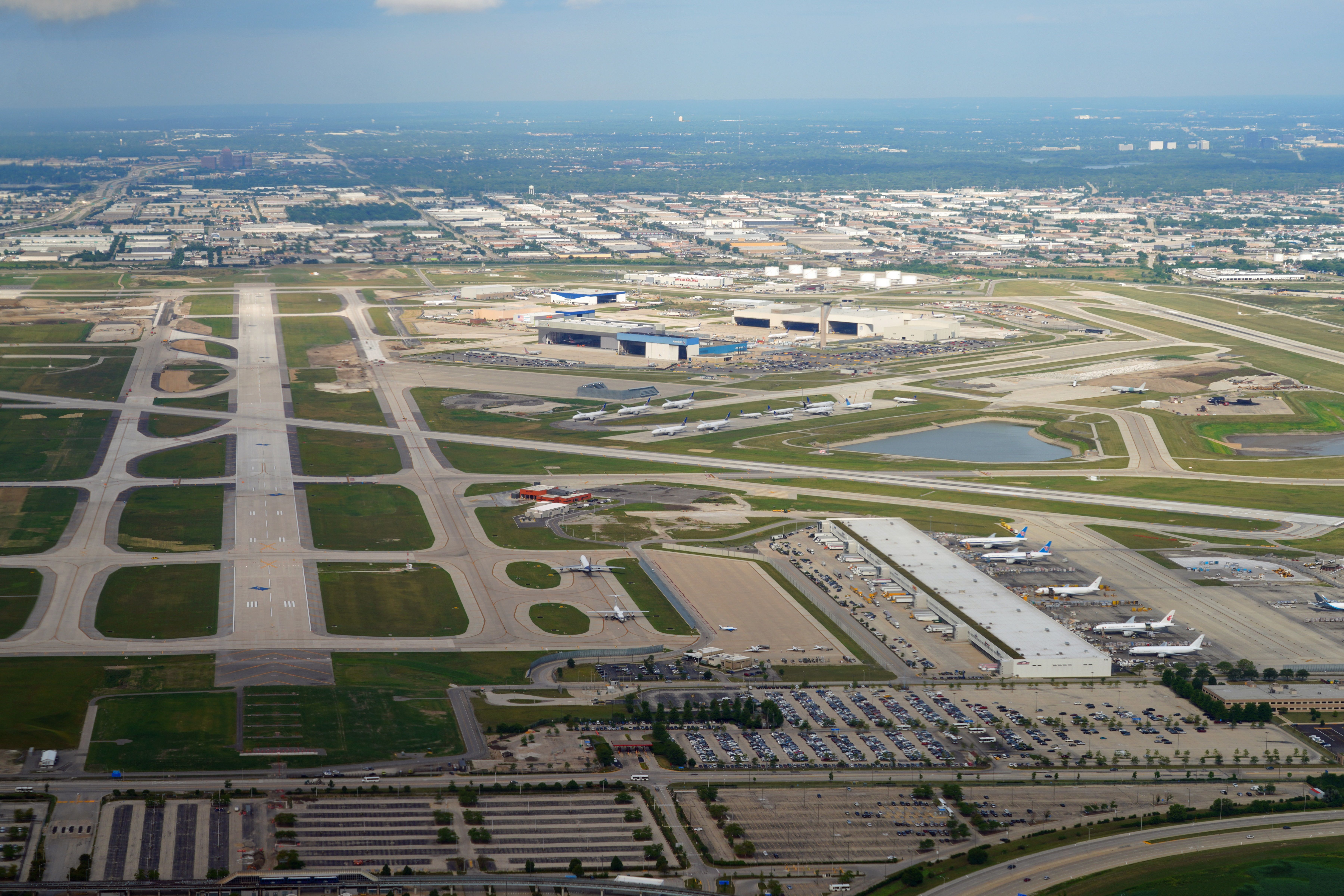 Chicago O'Hare Airport Aerial View