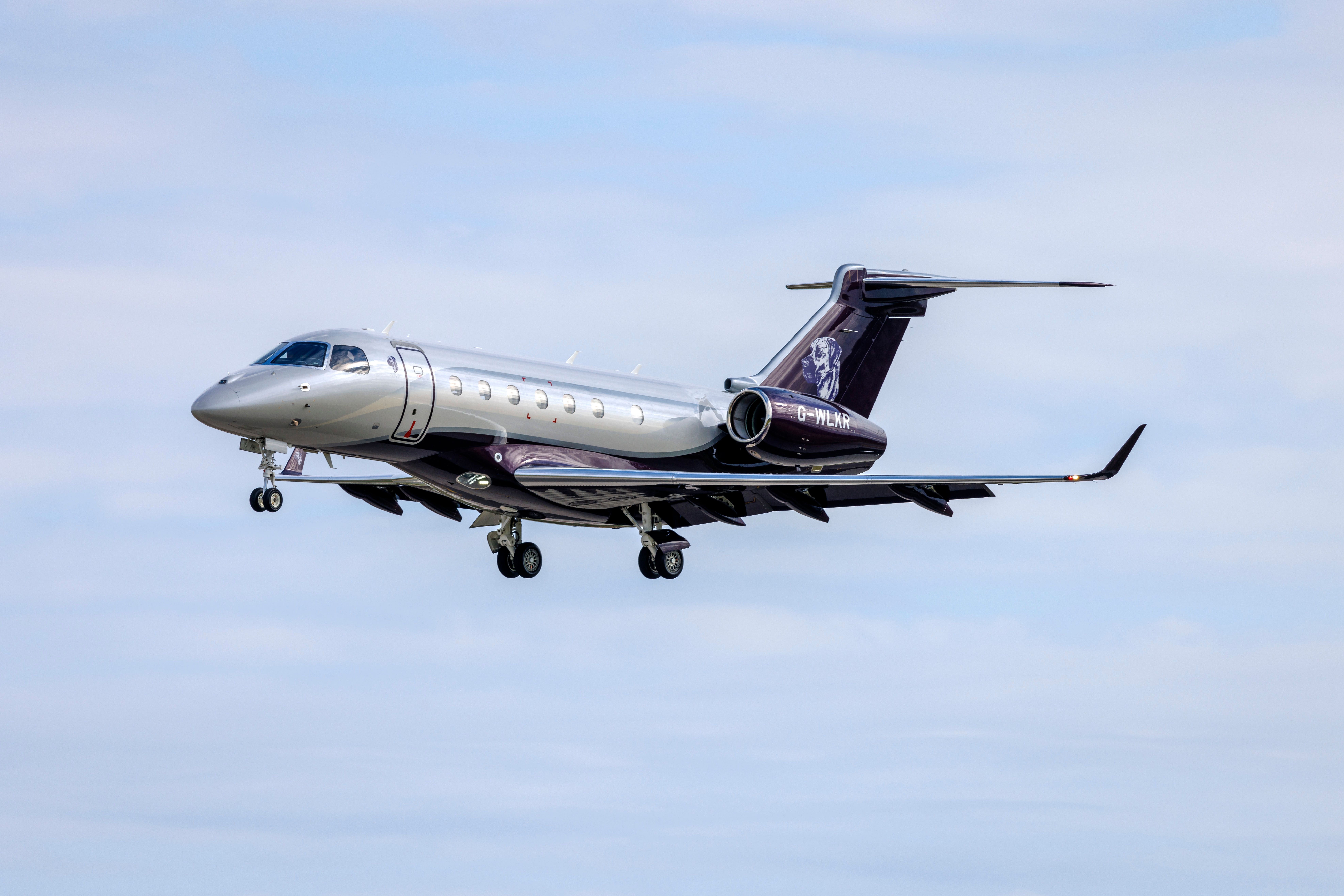 A private Embraer EMB-550 Legacy 500.