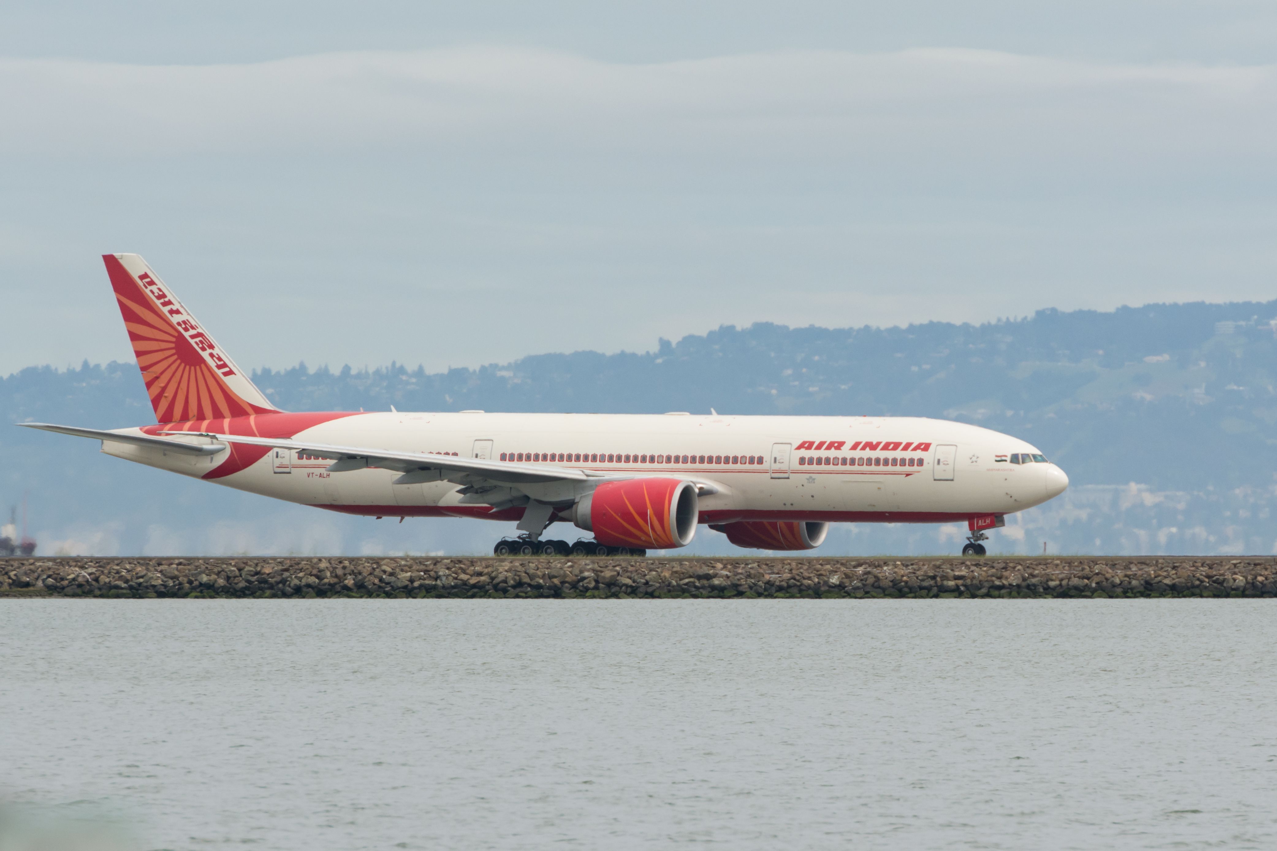An Air India Boeing 777-237LR, pictured here at San Francisco International Airport.