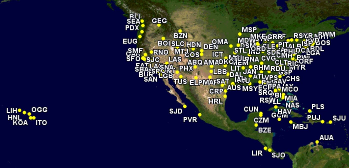 Southwest Airports June 2023 