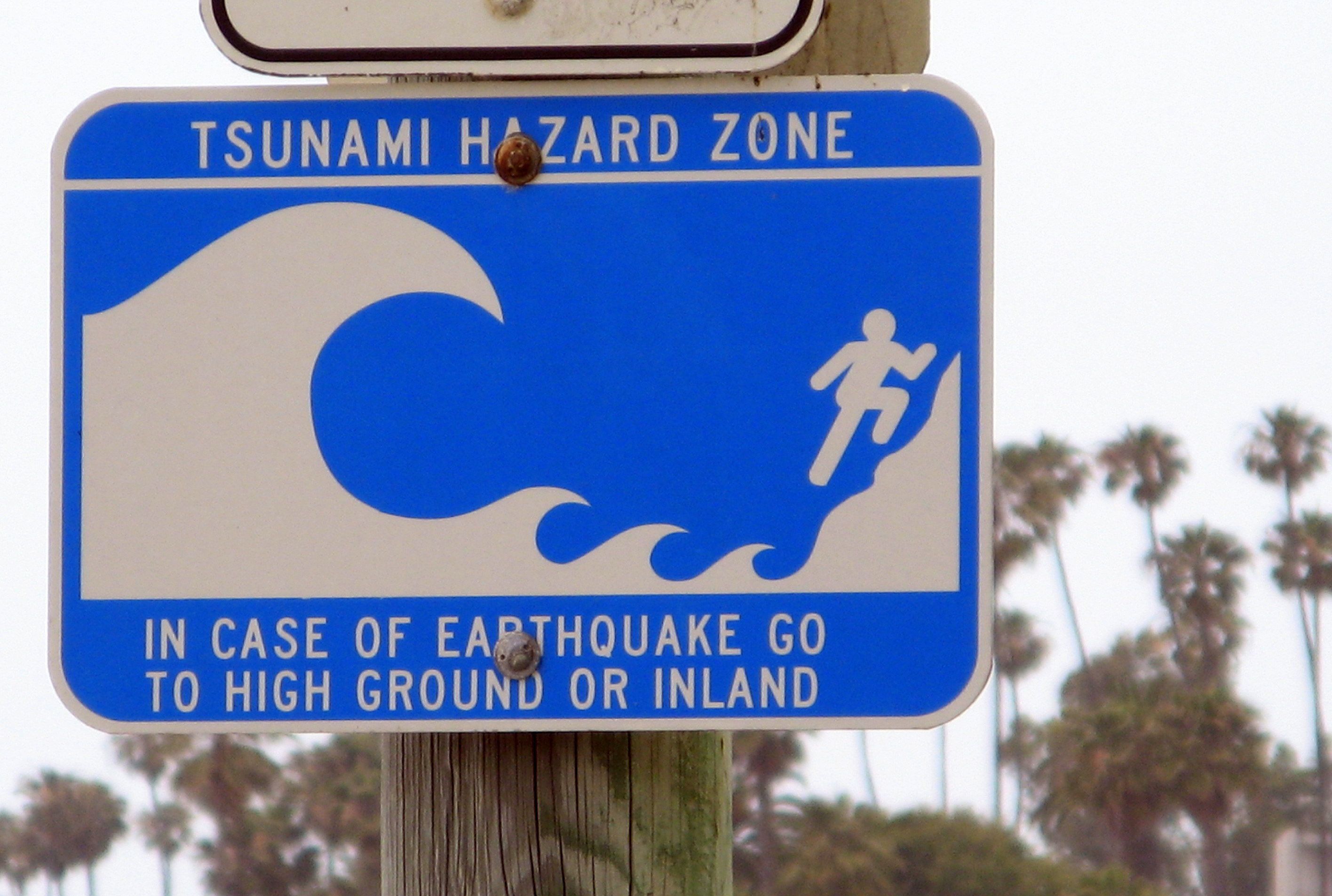 Tsunami hazard zone japan