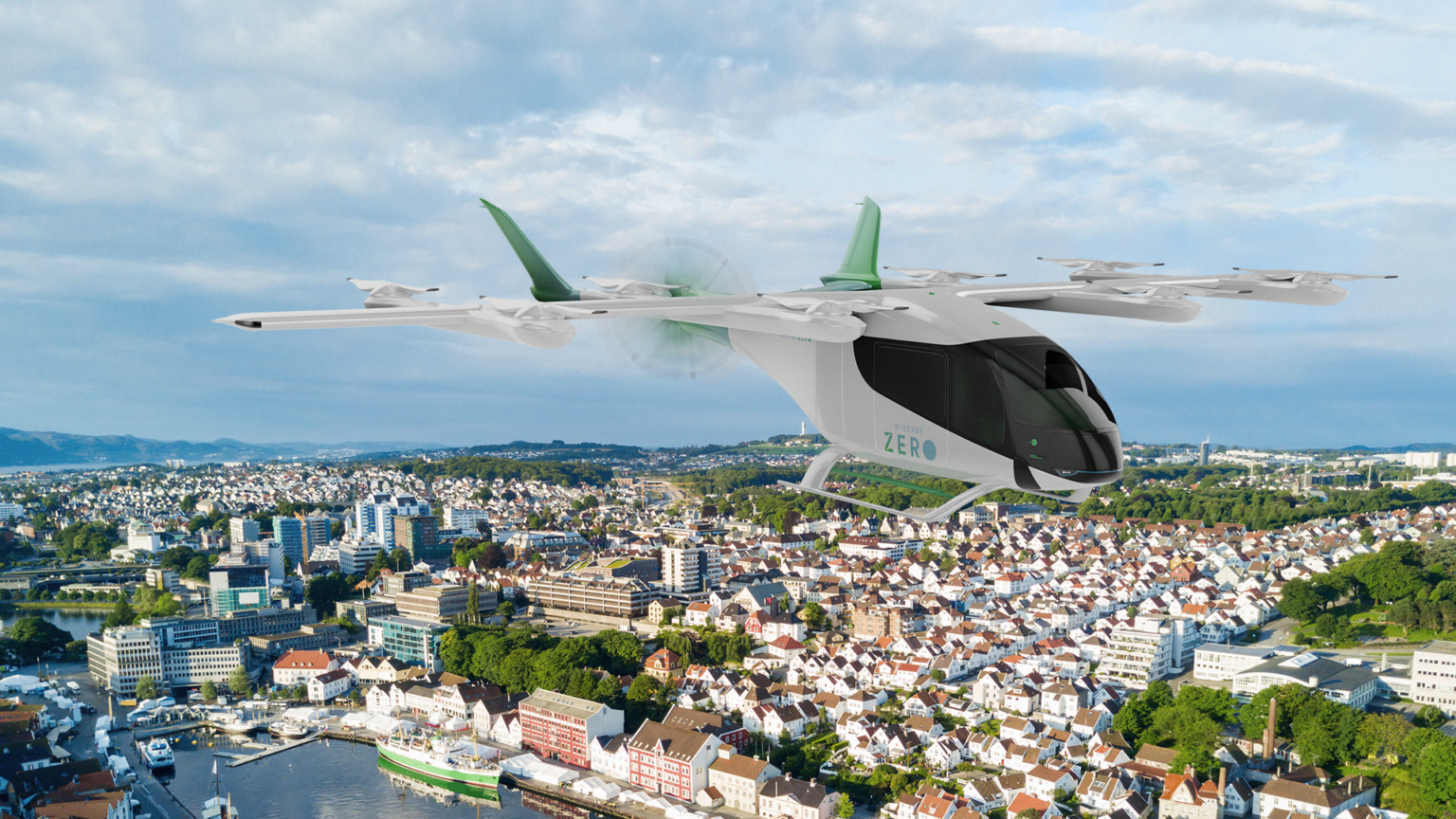 Eve Air Mobility eVTOL aircraft flying