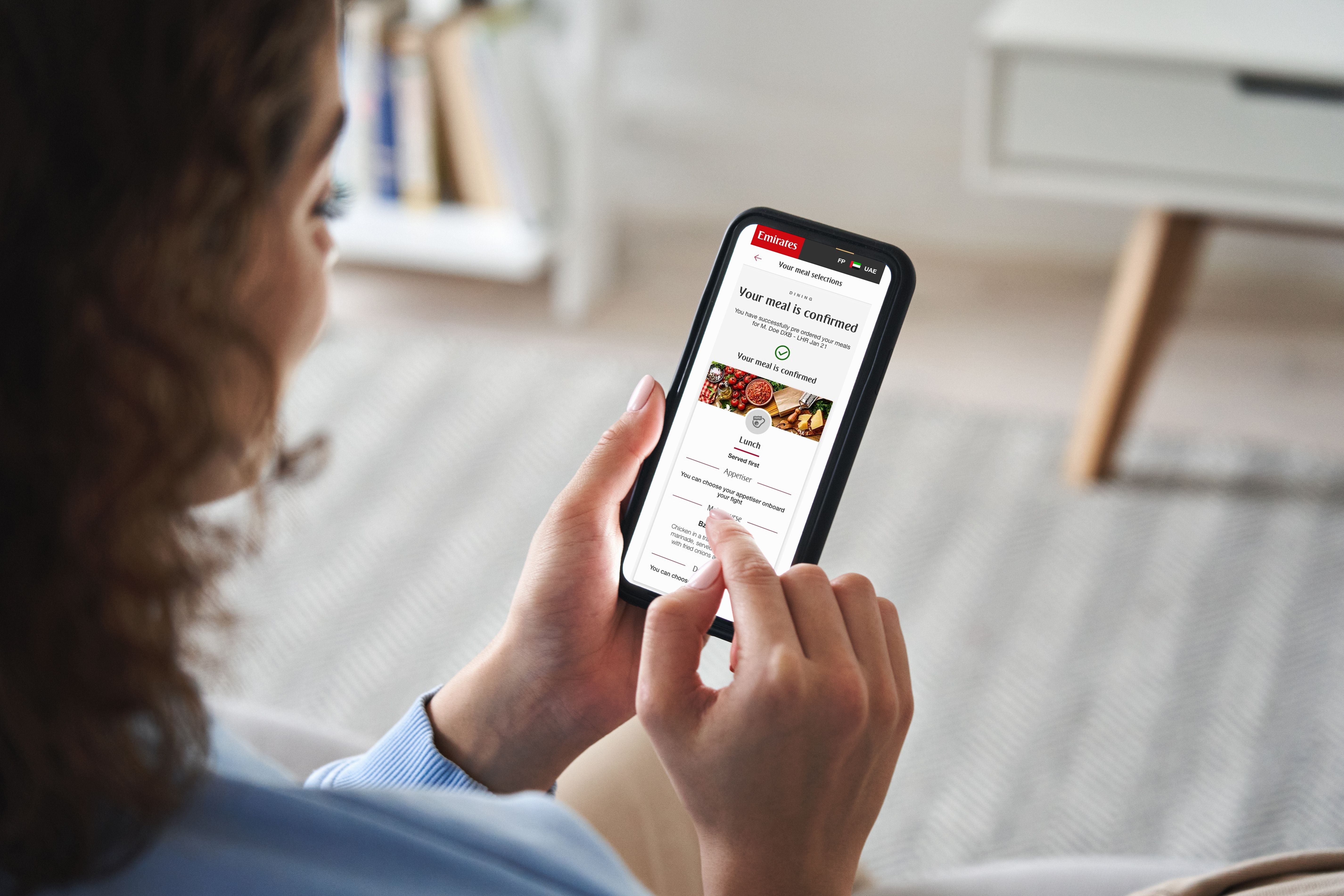 Emirates pre order meals app