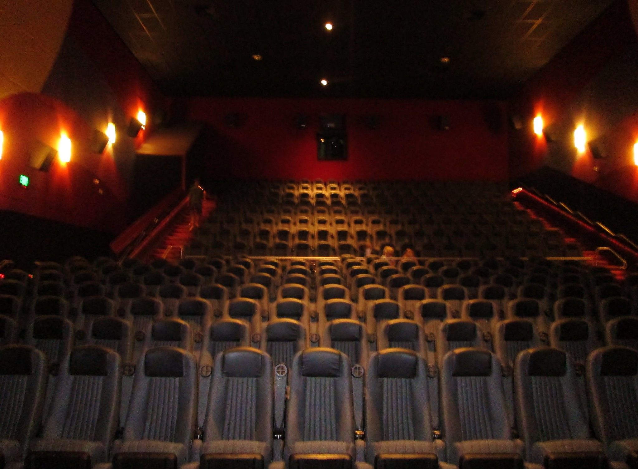 View from inside of a movie theater.