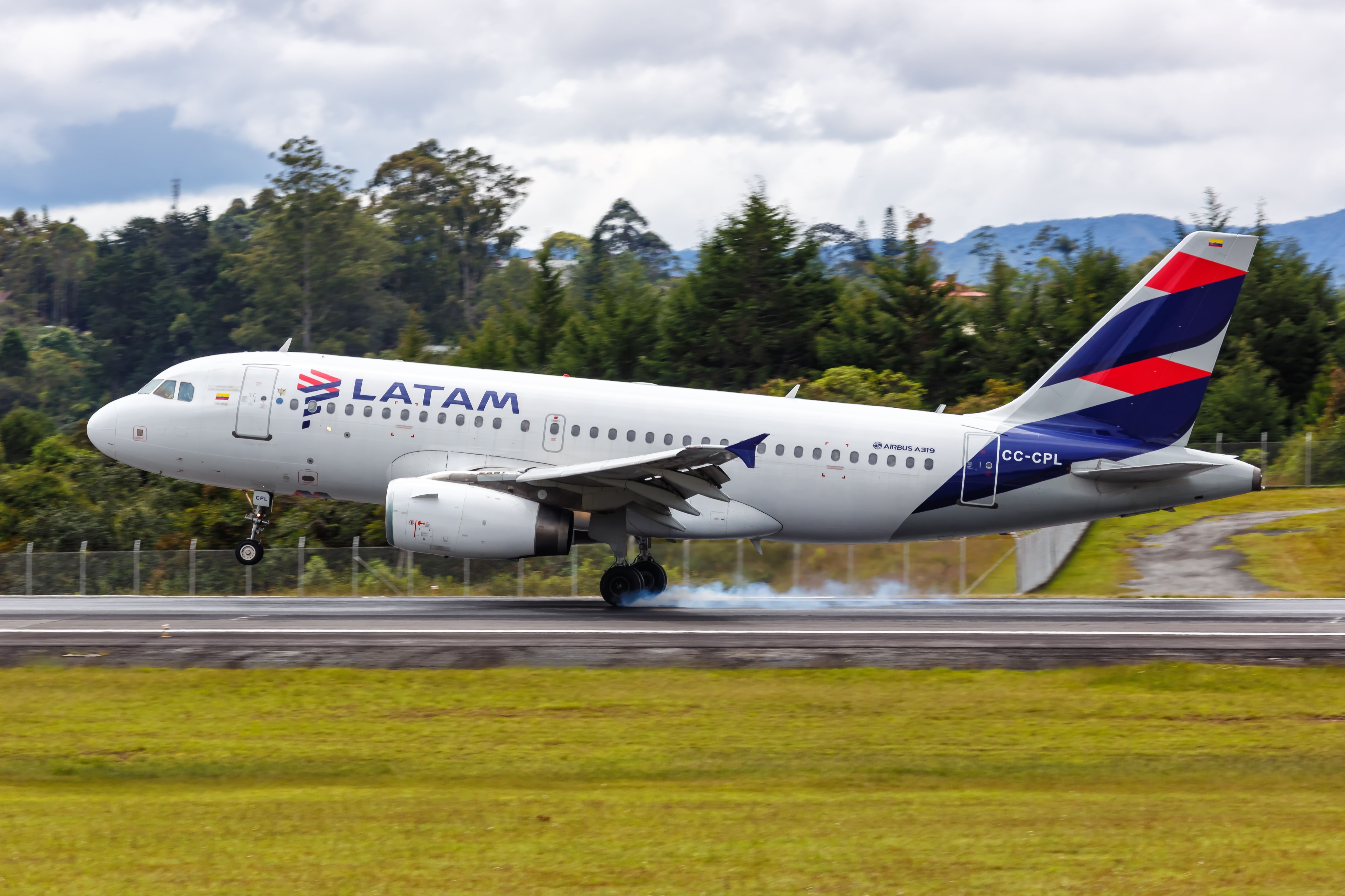 A LATAM Colombia aircraft 