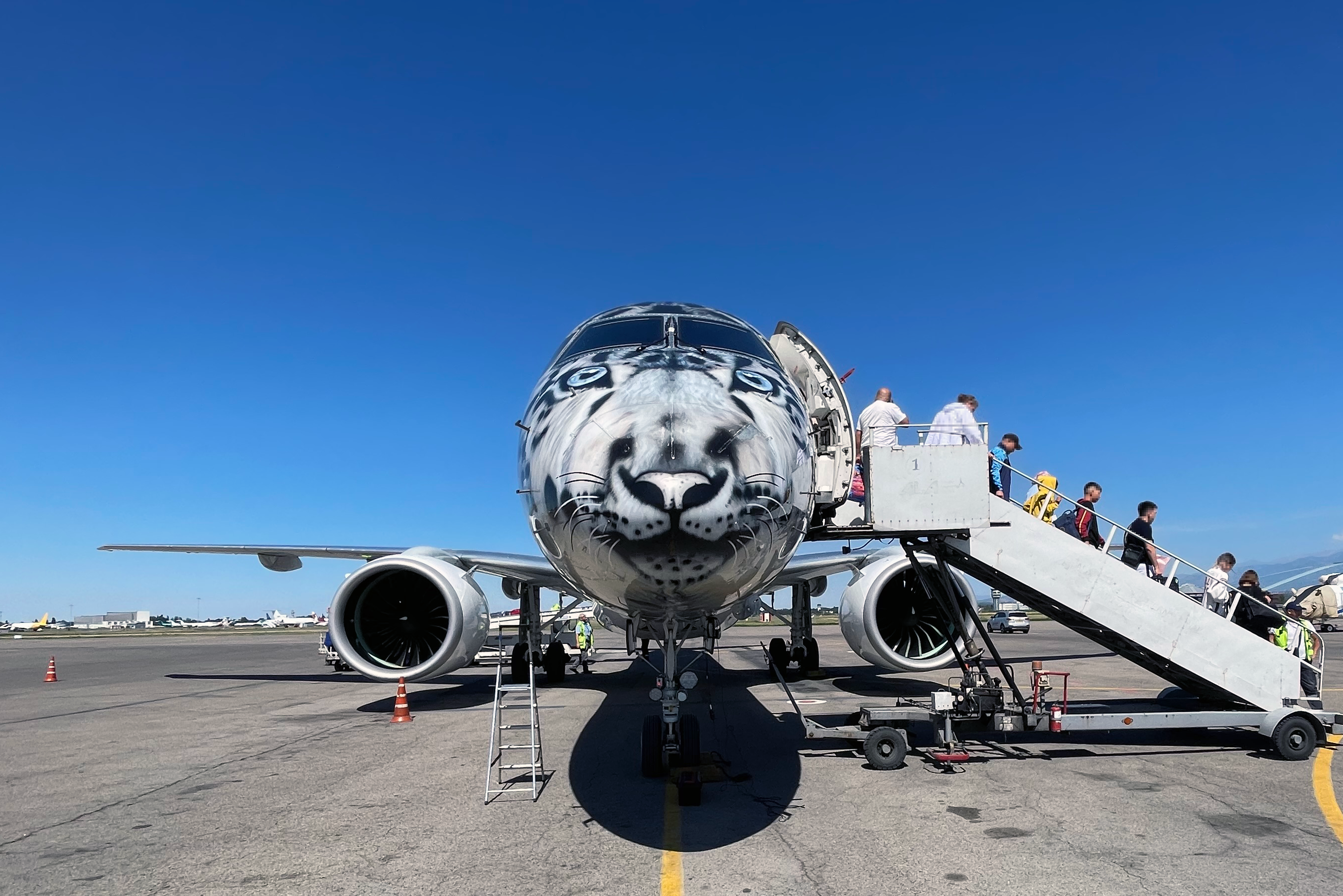 Air Astana Embraer E2 Snow Leopard Livery