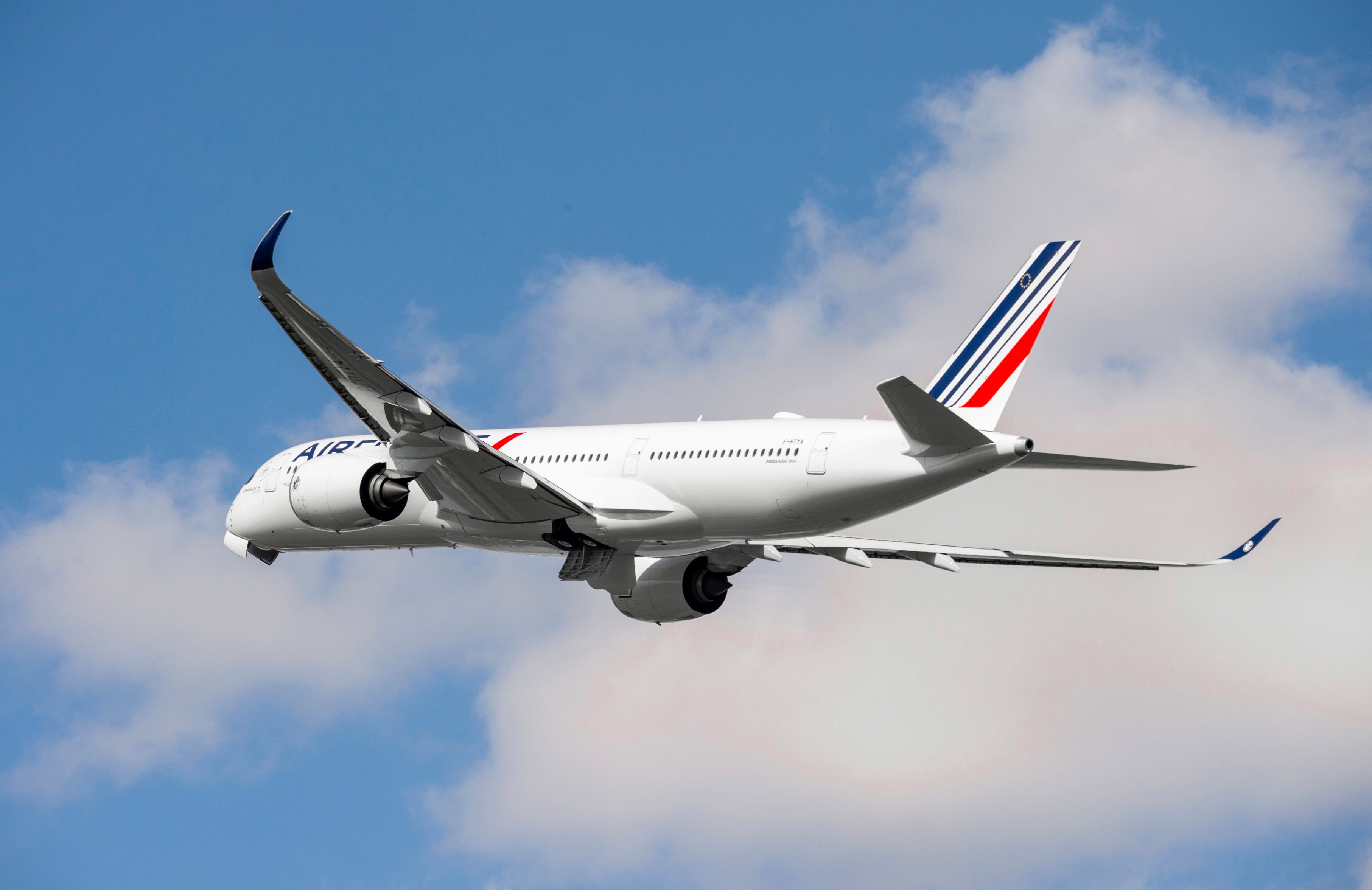 Air France A350 sleek side view