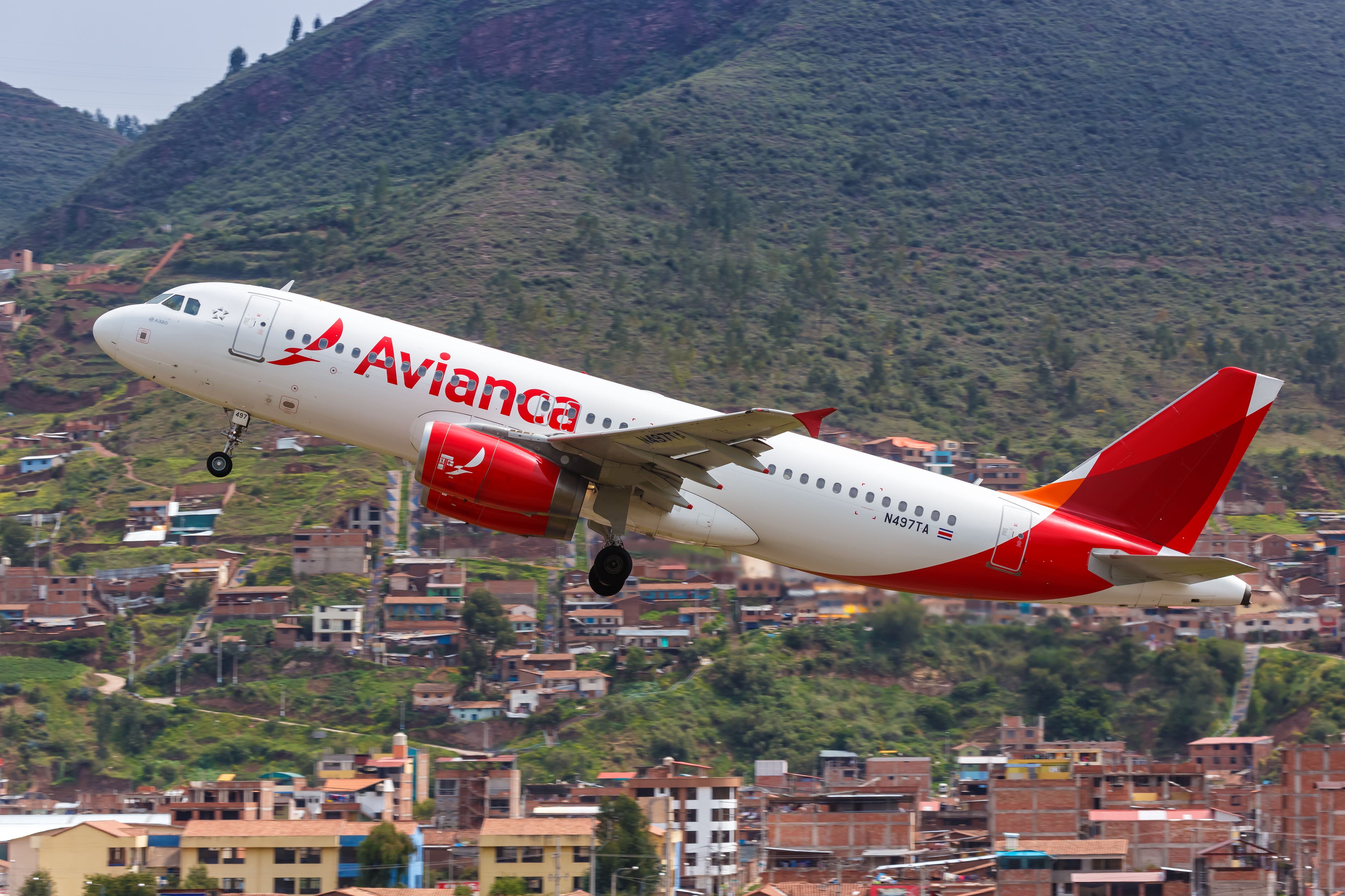 An Avianca A320 in Cuzco 
