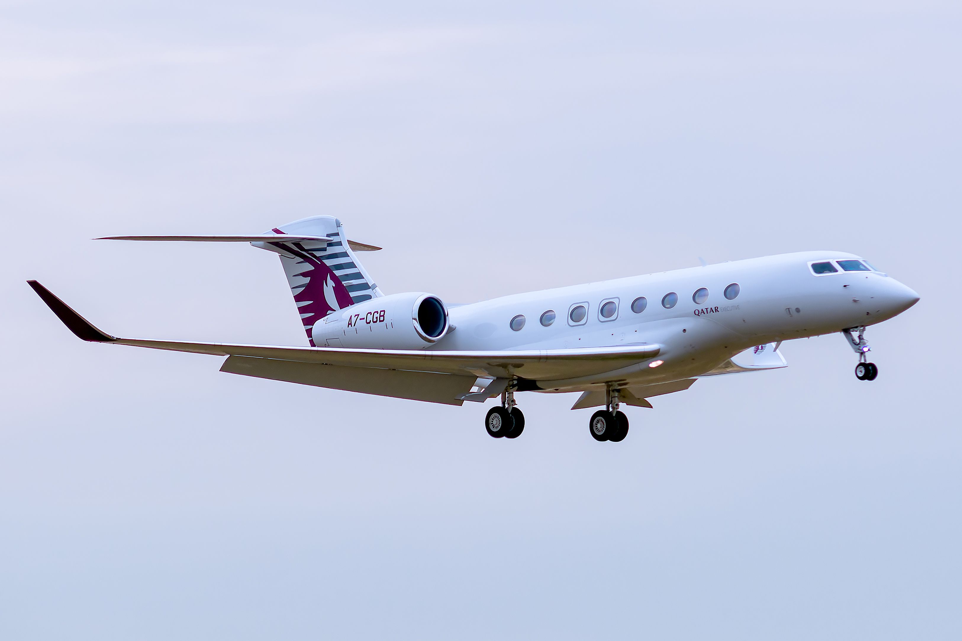 Qatar Executive aircraft flying