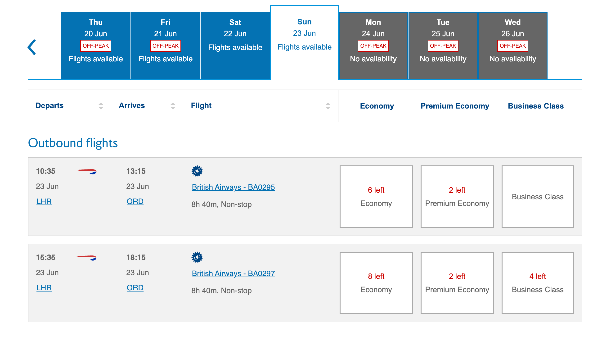 How Many Guaranteed Award Seats Does British Airways Have On Each Flight?