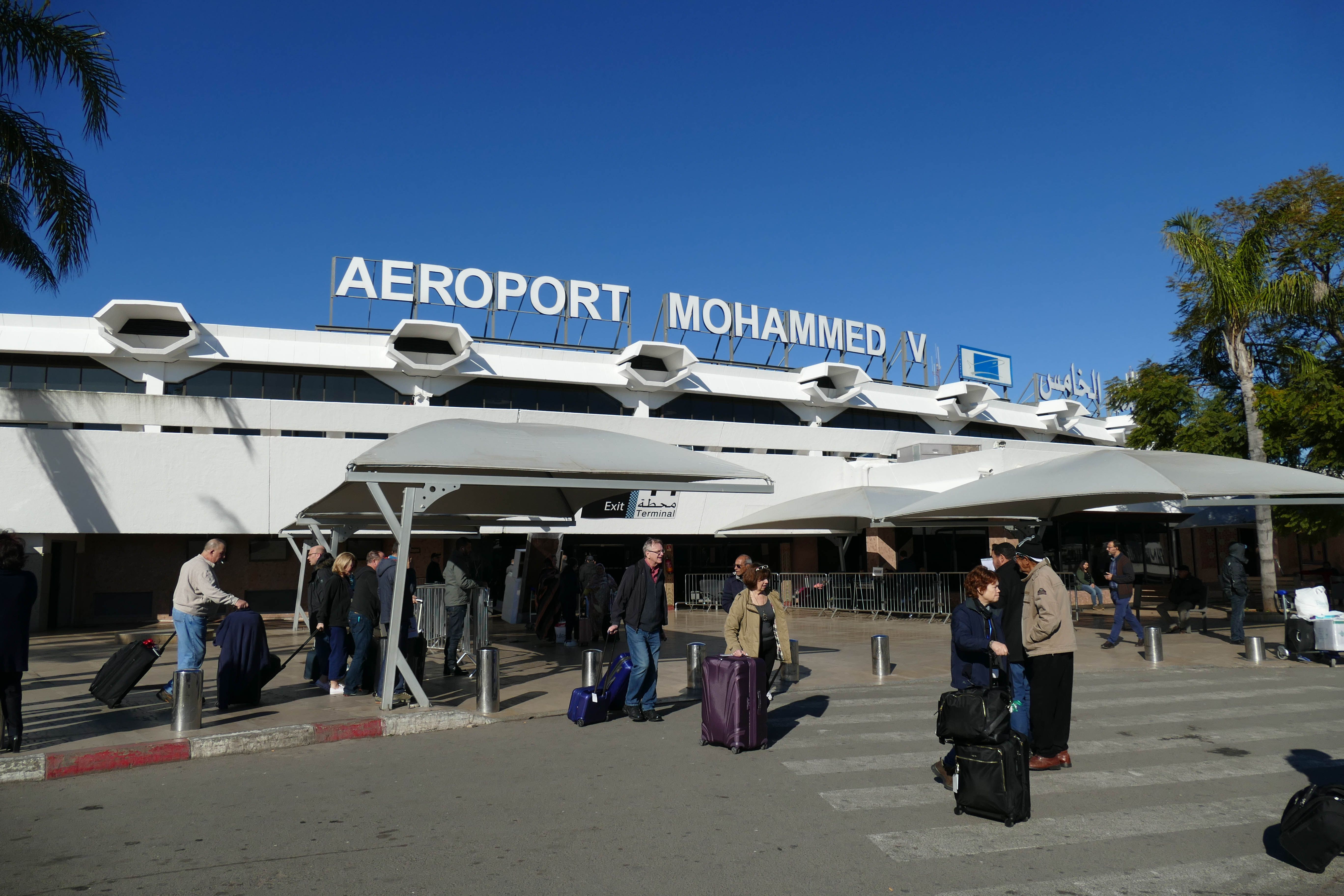 Tourists at Casablanca Mohammed V International Airport