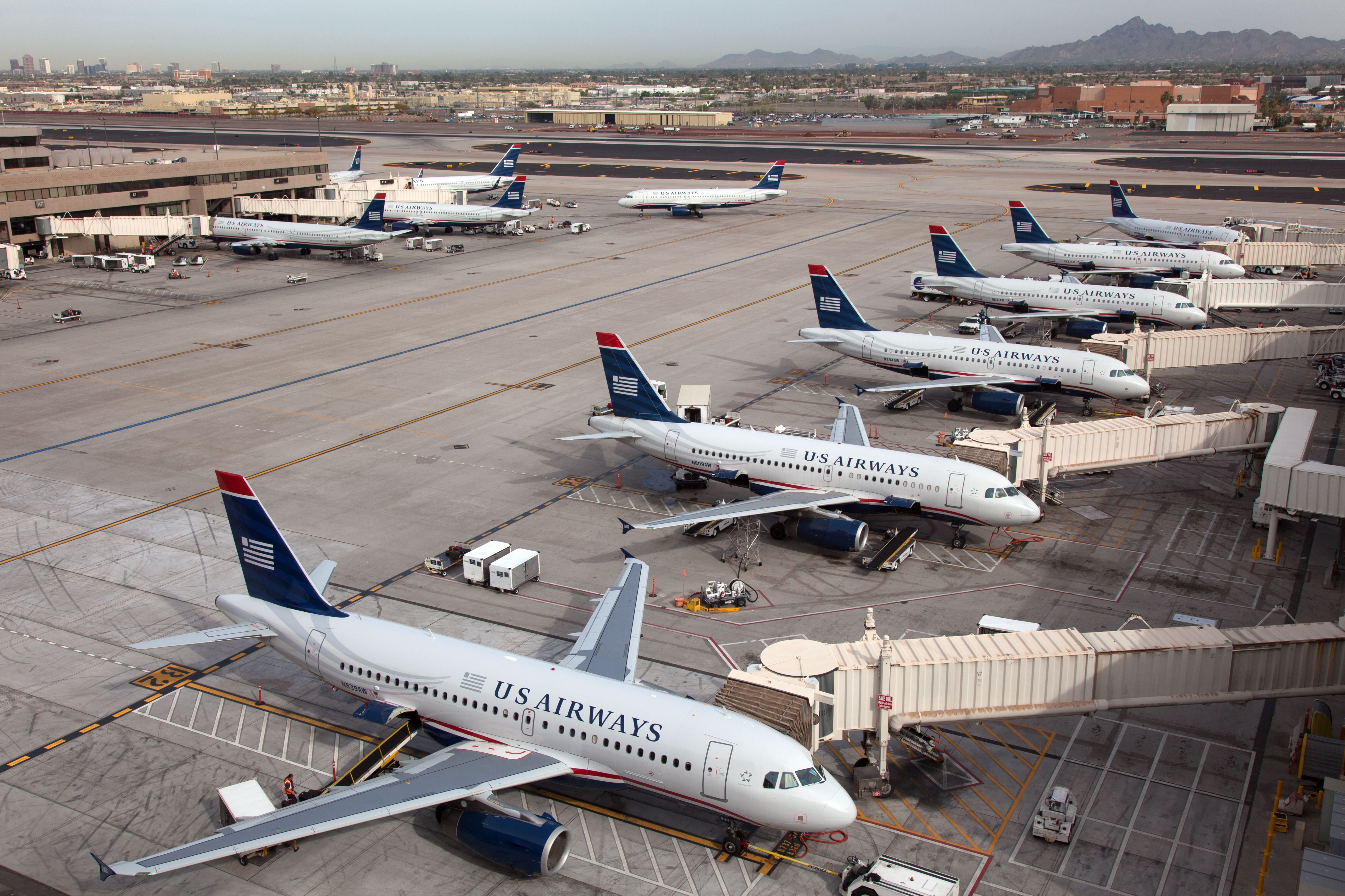 US Airways aircraft on the ground at Phoenix (PHX)
