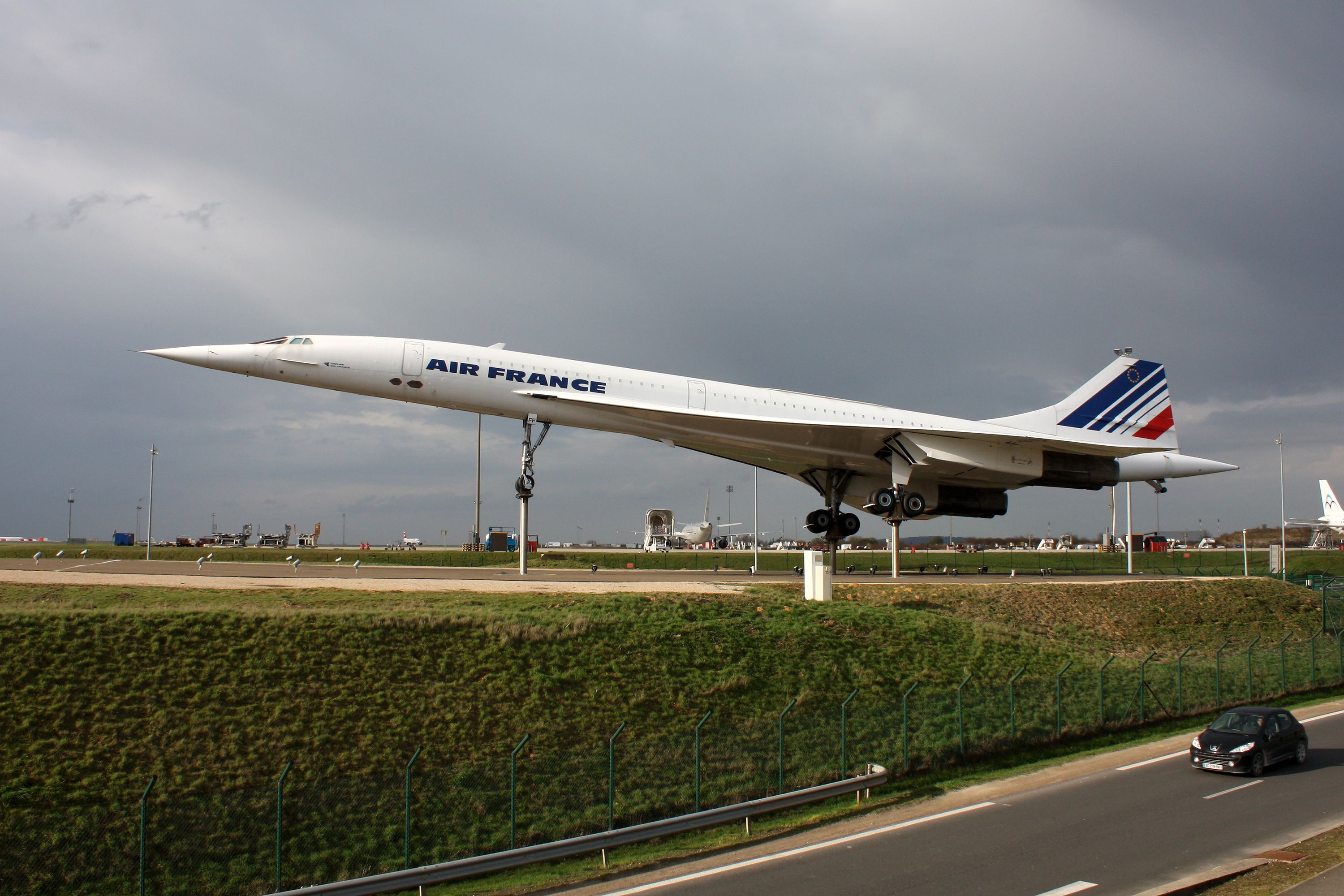 An Air France Concorde on display.