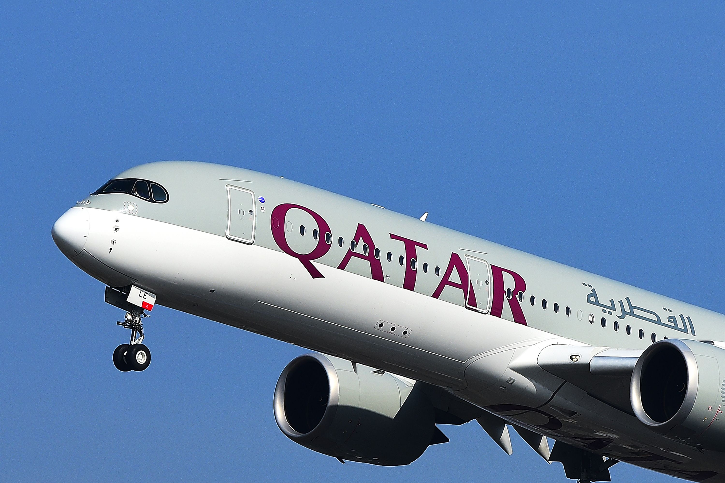 A Qatar Airways Airbus A350-900