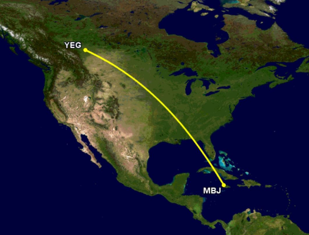 Over 7 Hours WestJet’s Longest Boeing 737 Flights This Winter