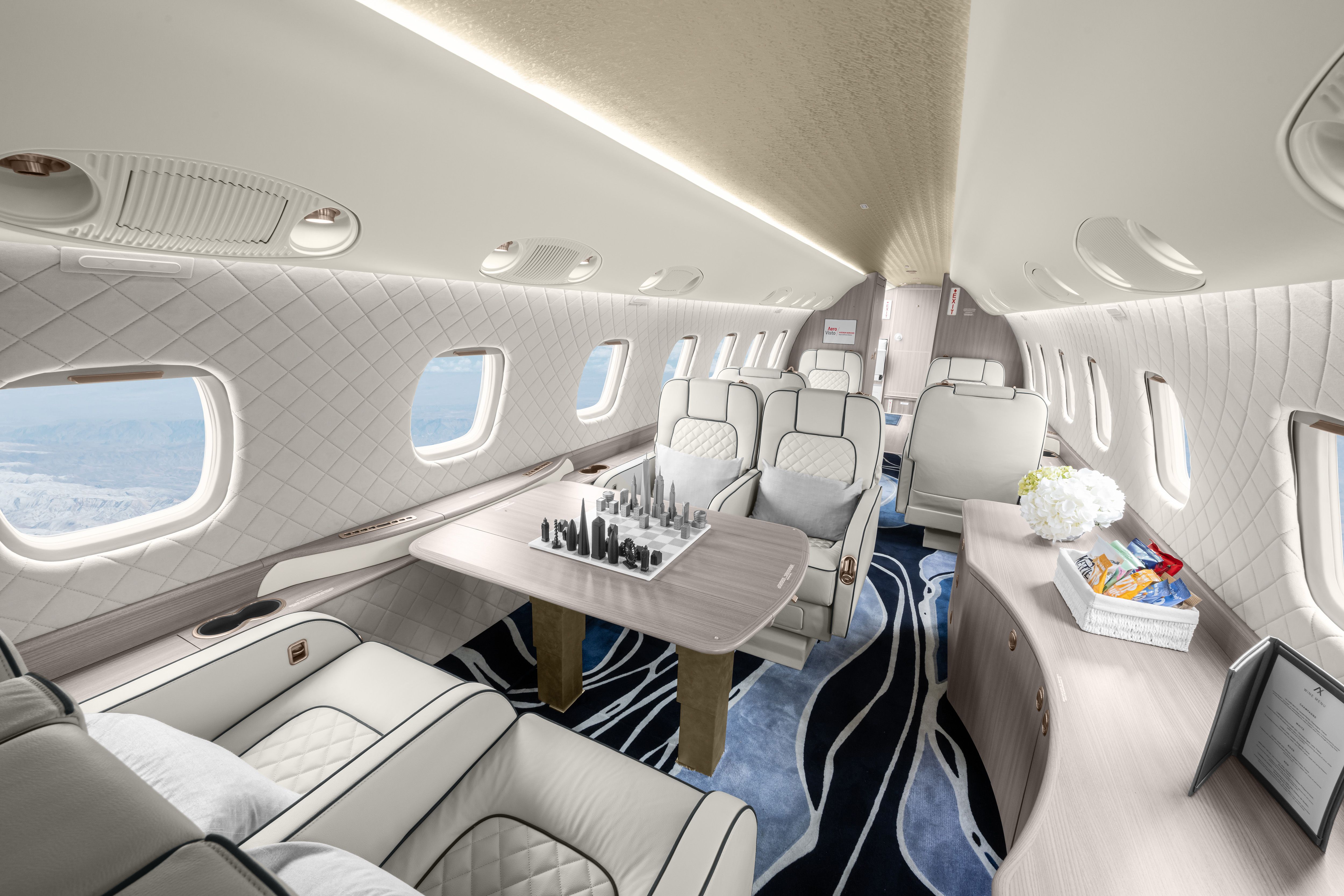 Inside AirX's Embraer Legacy 600.