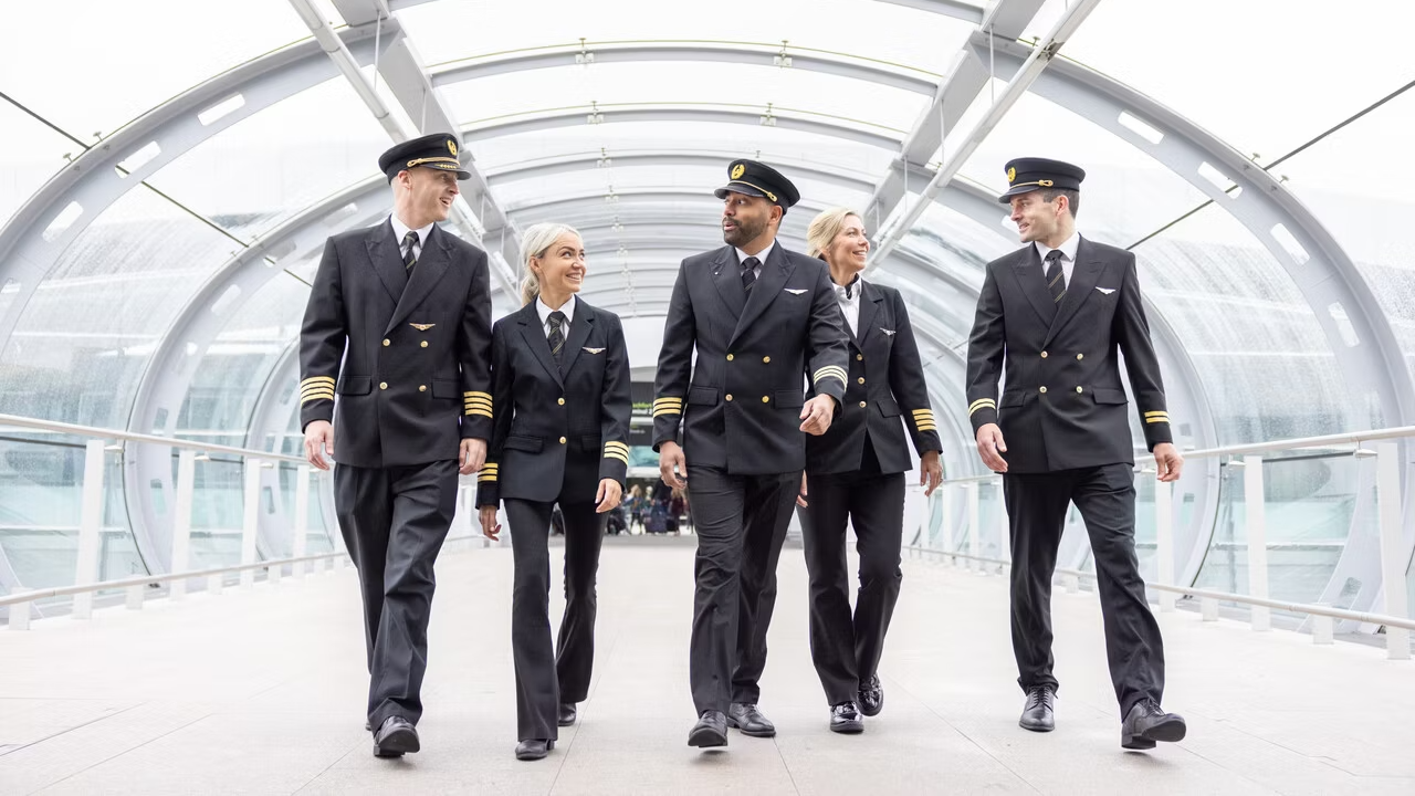 Aer Lingus Pilots Walking Together