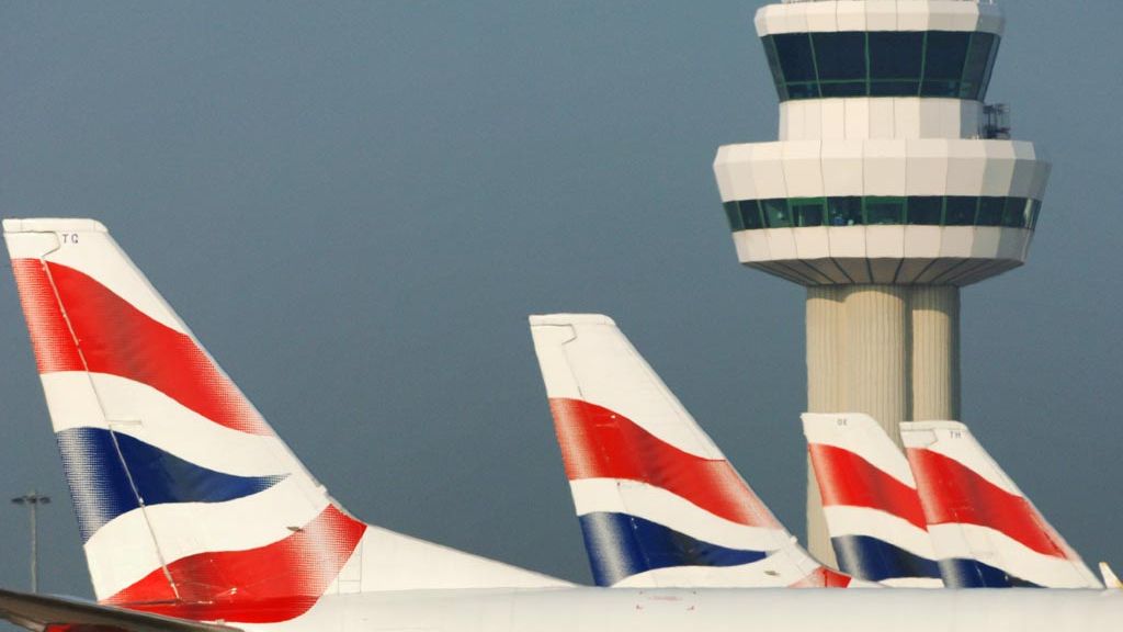 British Airways Tails London Gatwick Airport