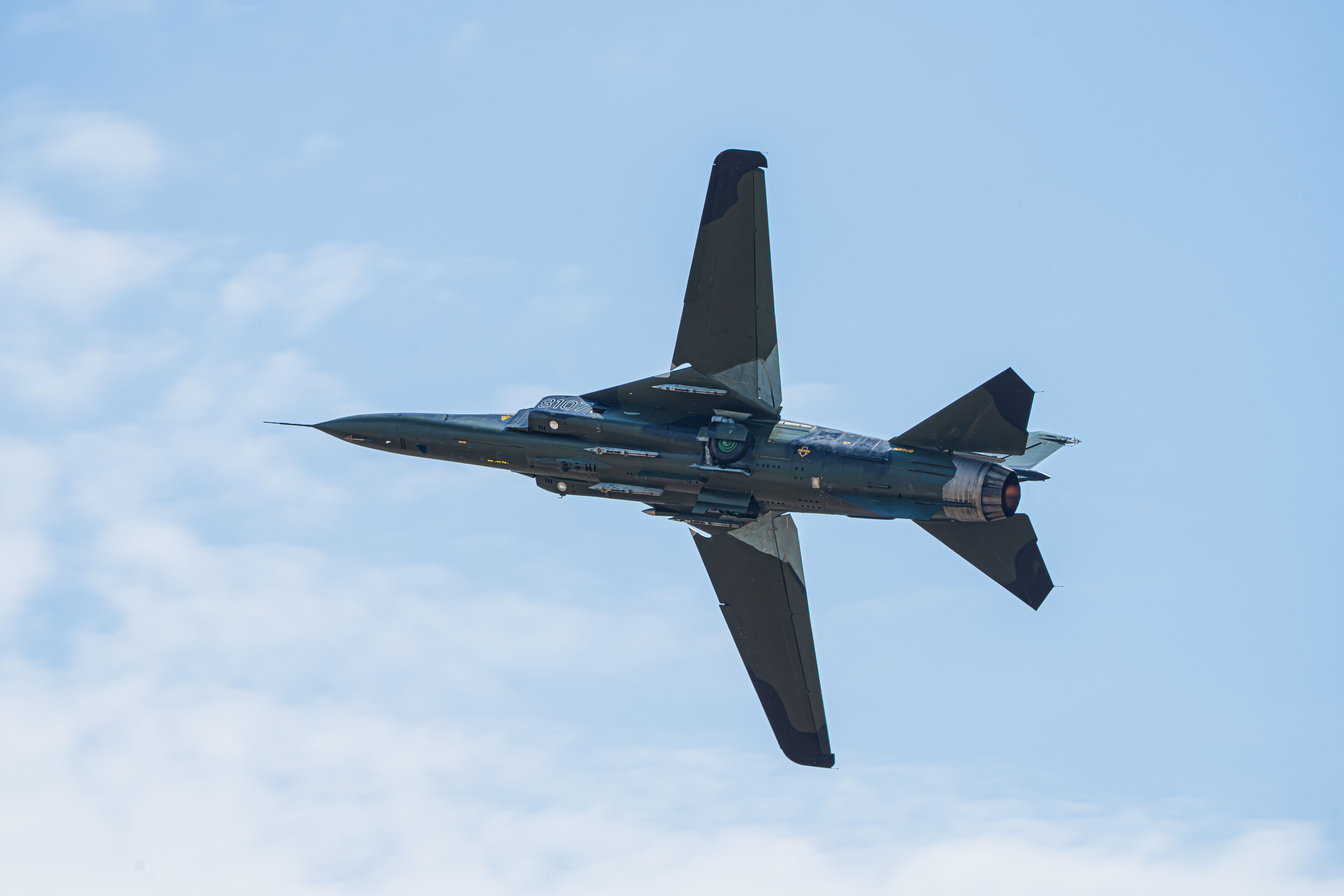 MiG 23 flying over Oshkosh