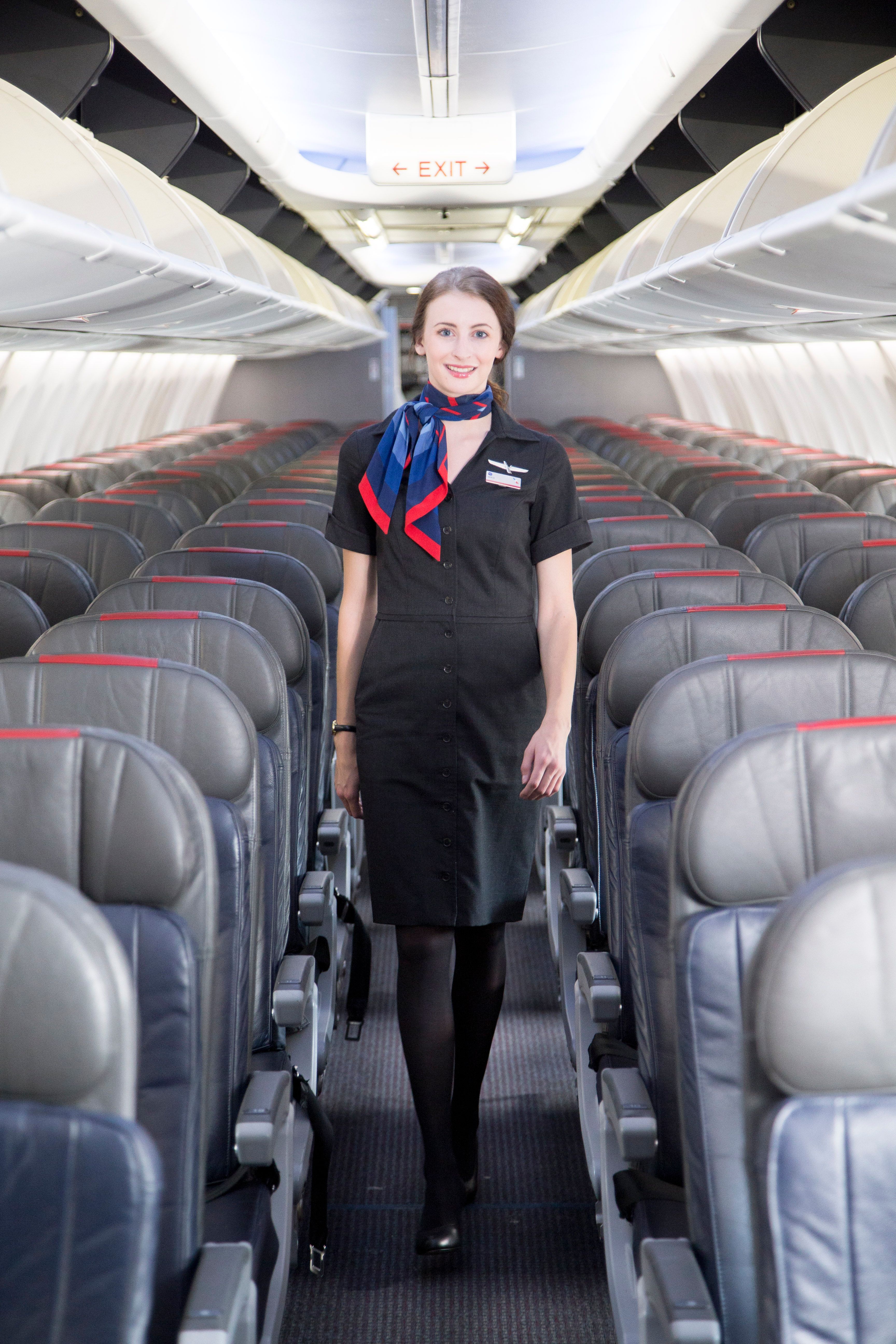 ORD_EmpNU_05089 - American Airlines Flight Attendant in cabin