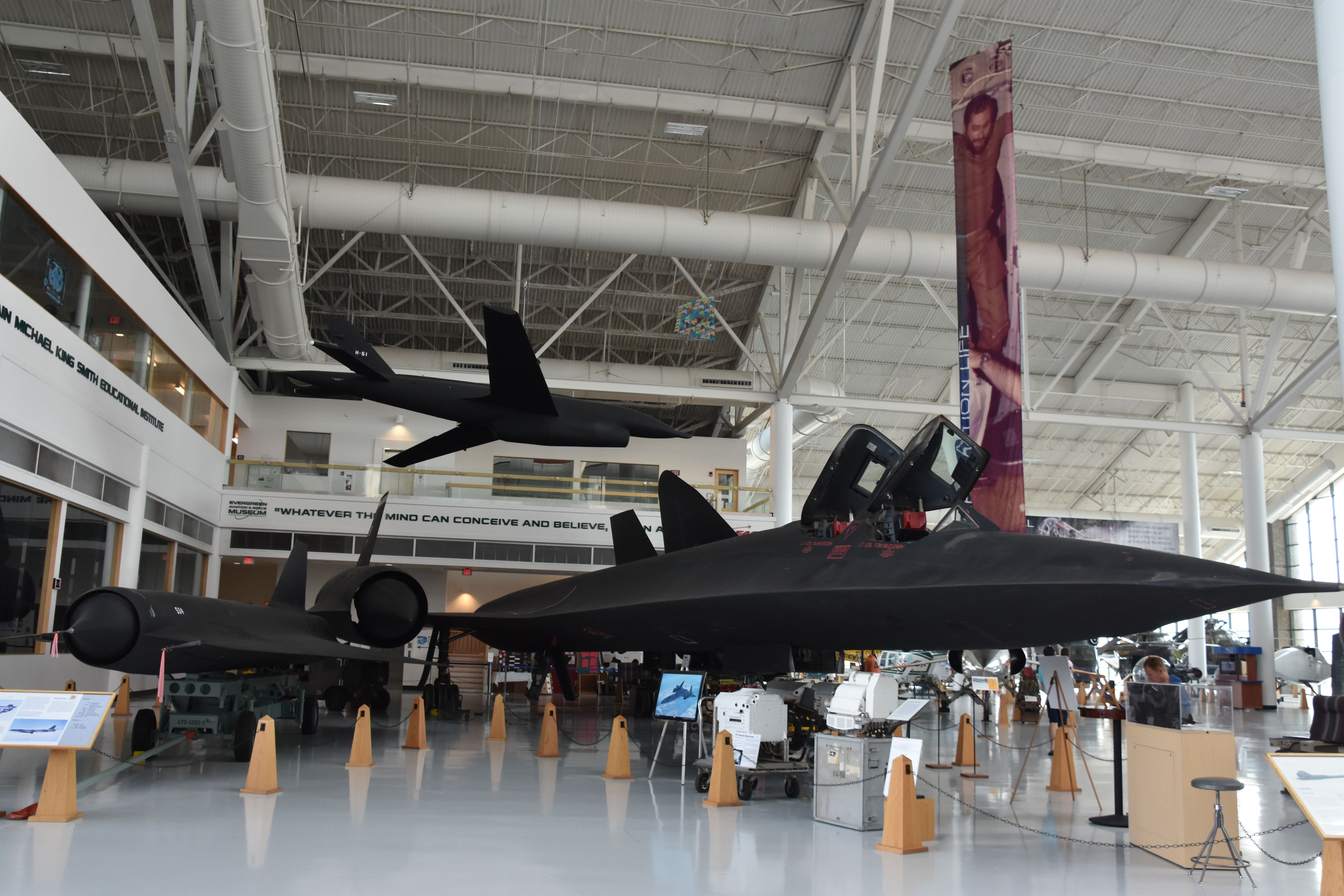 A Lockheed SR-71 on display in Oregon.