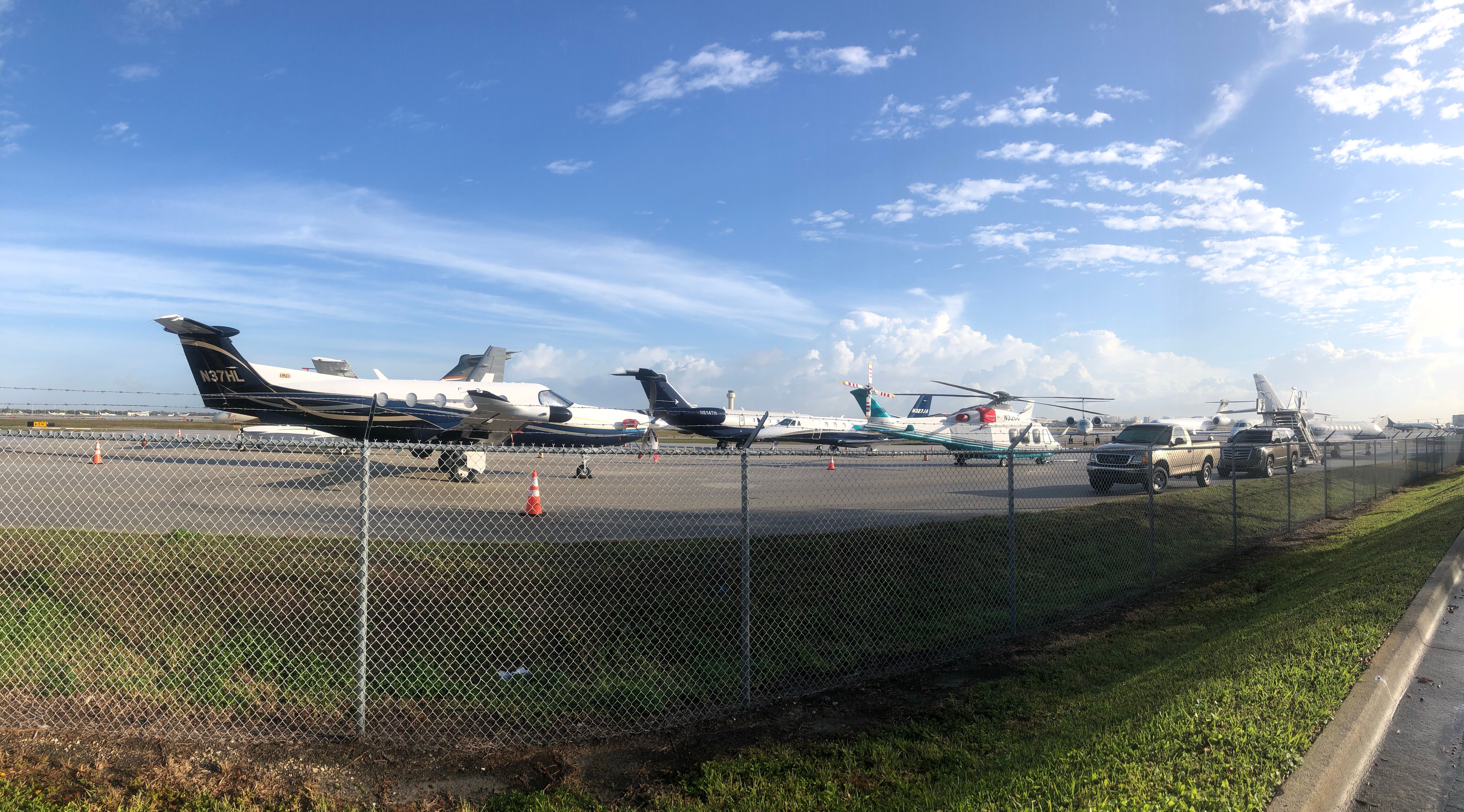 Palm Beach Airport runway