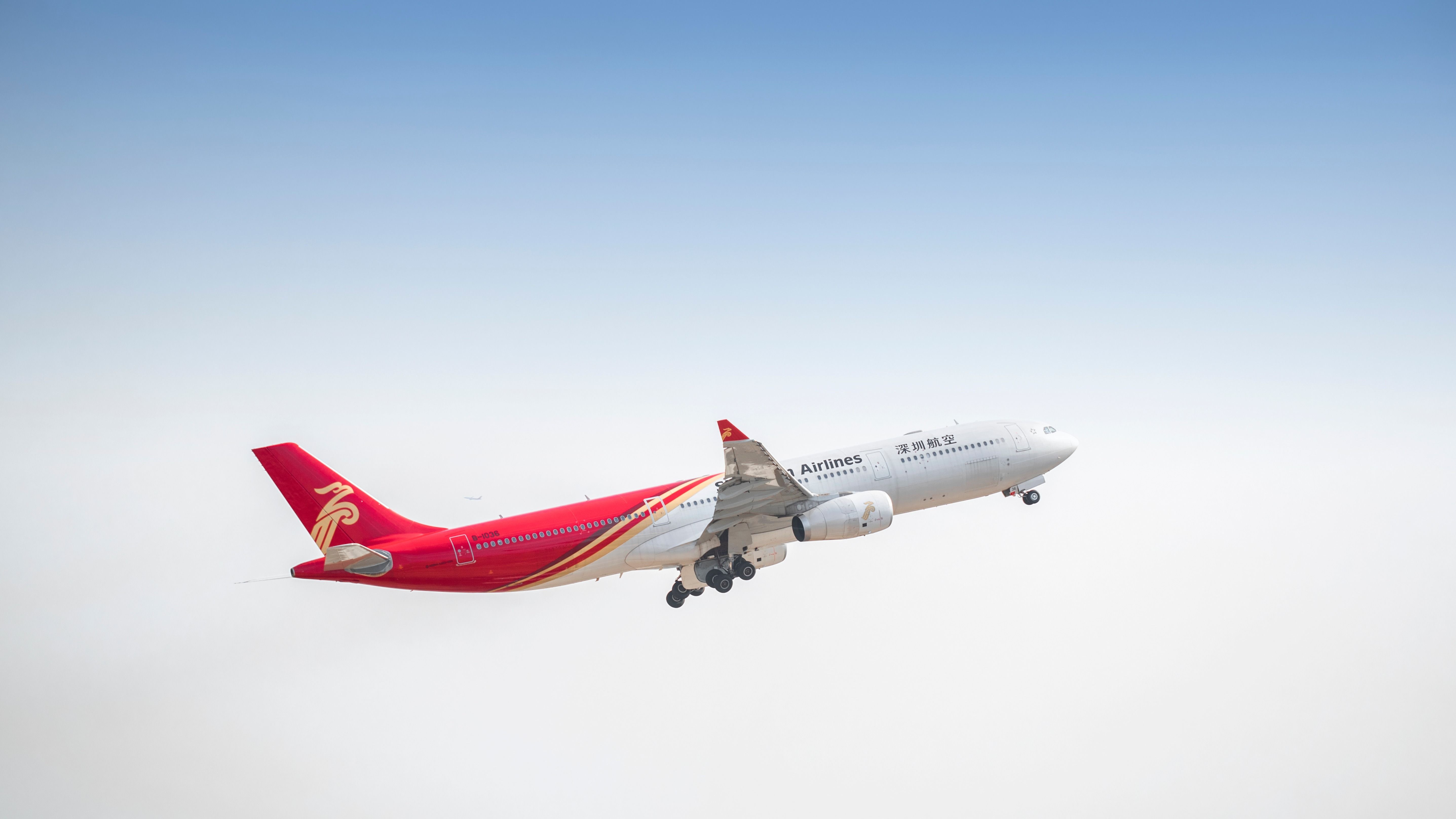 Shenzhen Airlines Airbus A330-300 taking off.