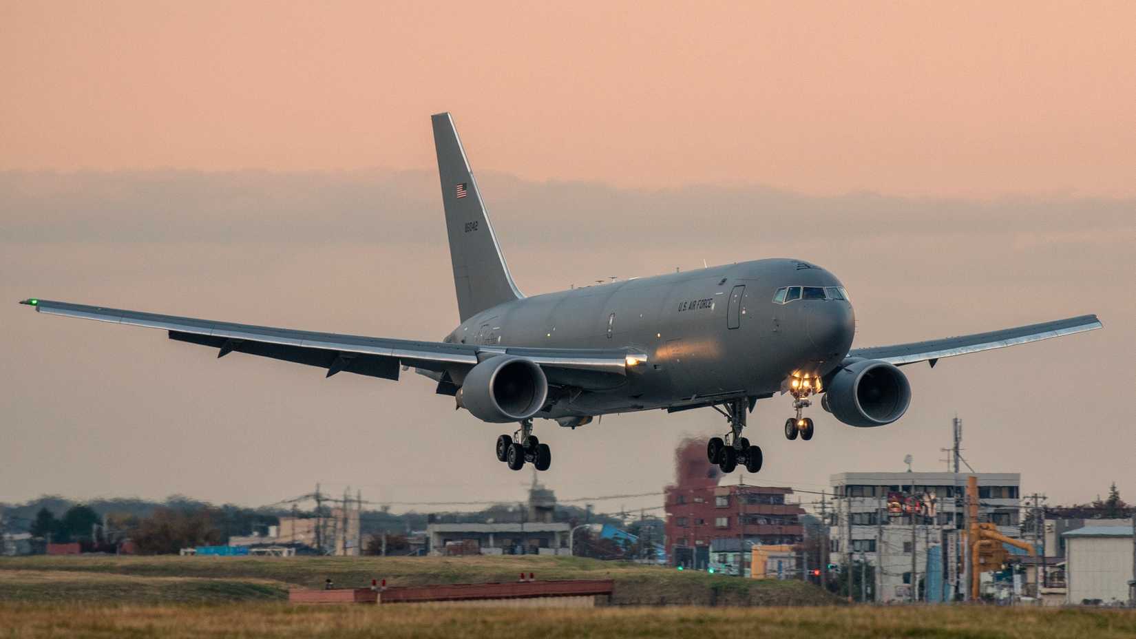 Boeing KC-46 Pegasus taking off
