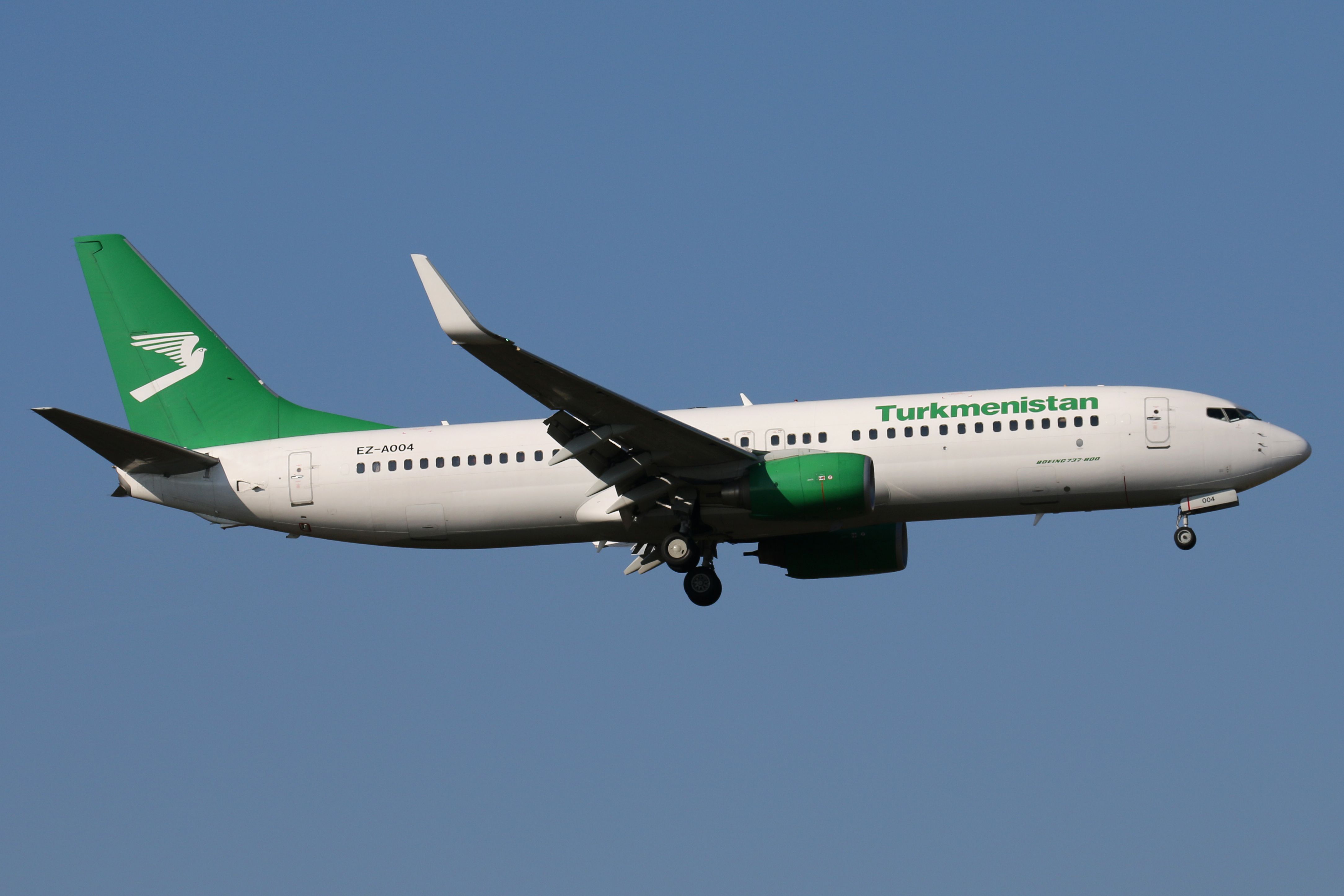 Turkmenistan Airlines Boeing 737-800 jet 