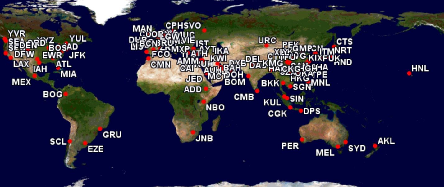 430+ Airports Will Have Widebody Flights Today