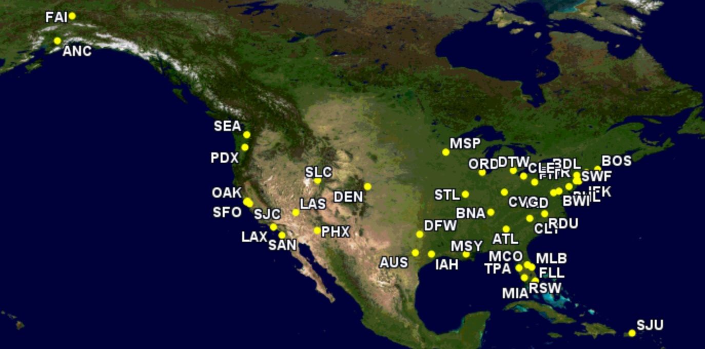 43 US Airports Have Non-Stop Europe Routes Next Month