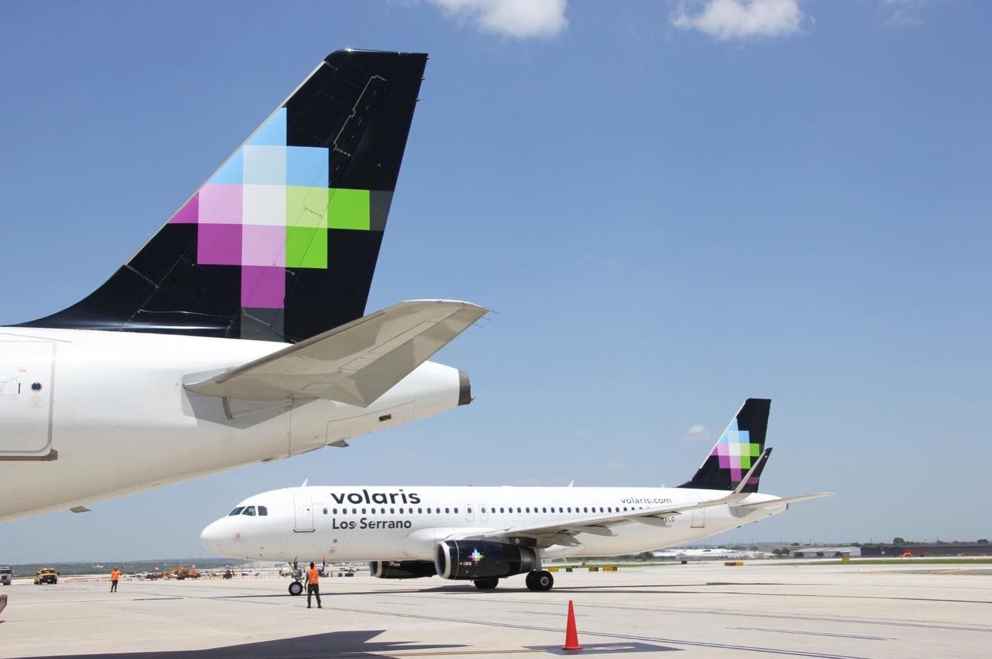 Volaris Airbus A320 at San Antonio International Airport.