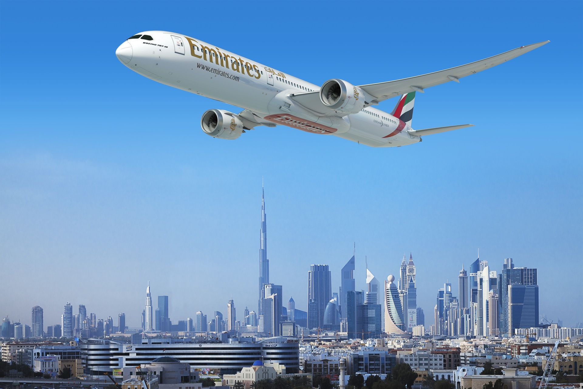 Emirates 787-10 CGI render