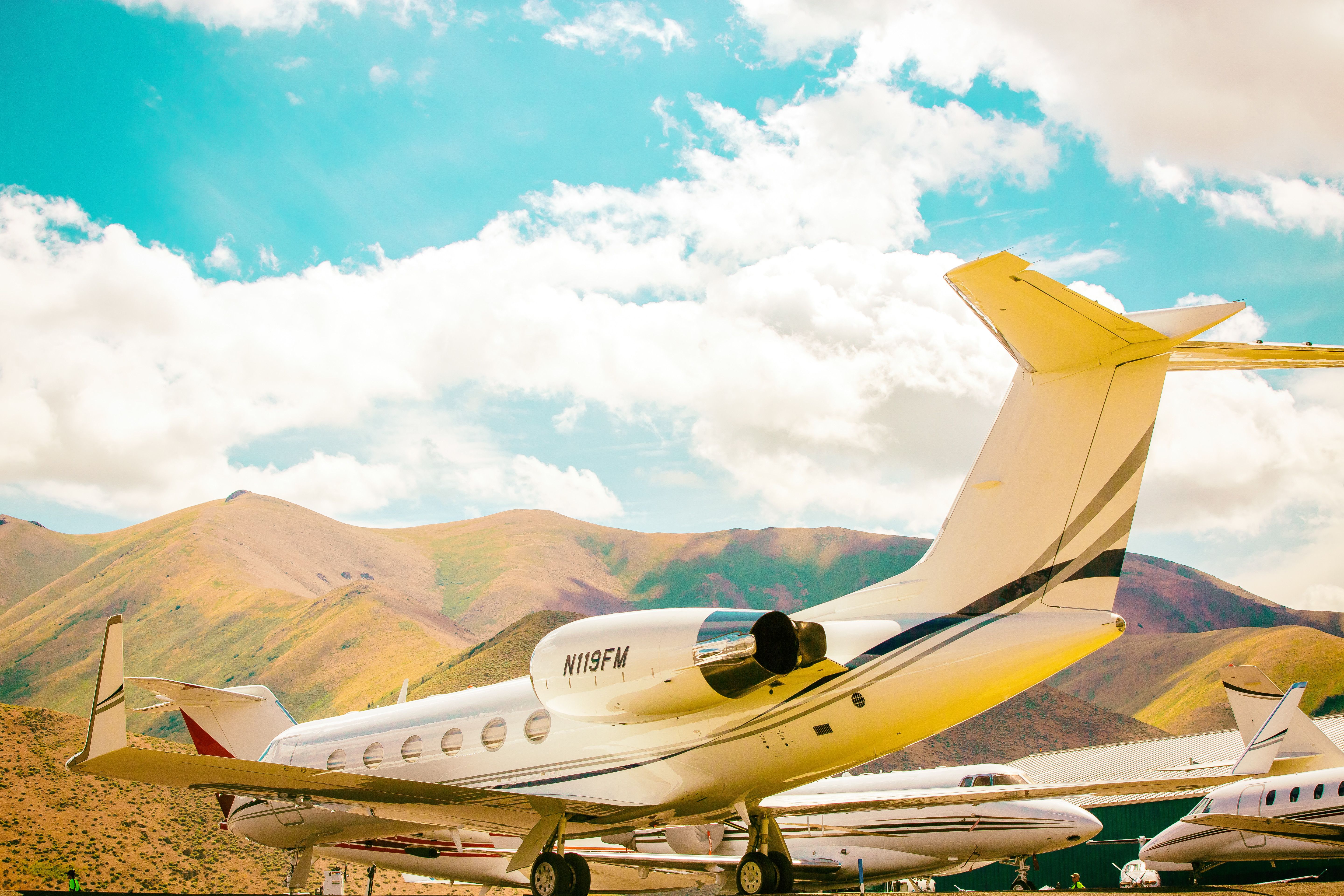 Private Jets, Sun Valley Airport,