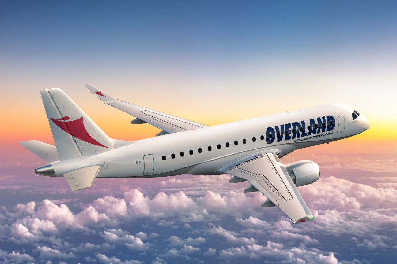 Overland Airways E175 render