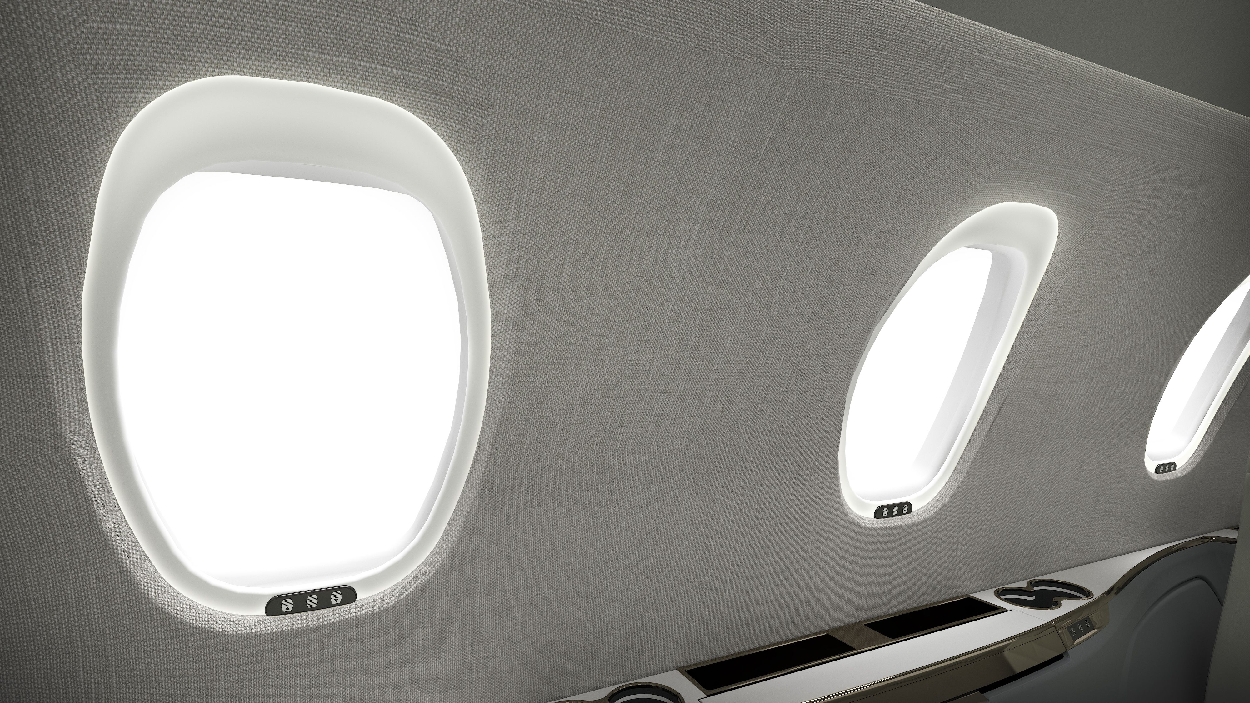 The large windows featured on the Cessna Citation Ascend.